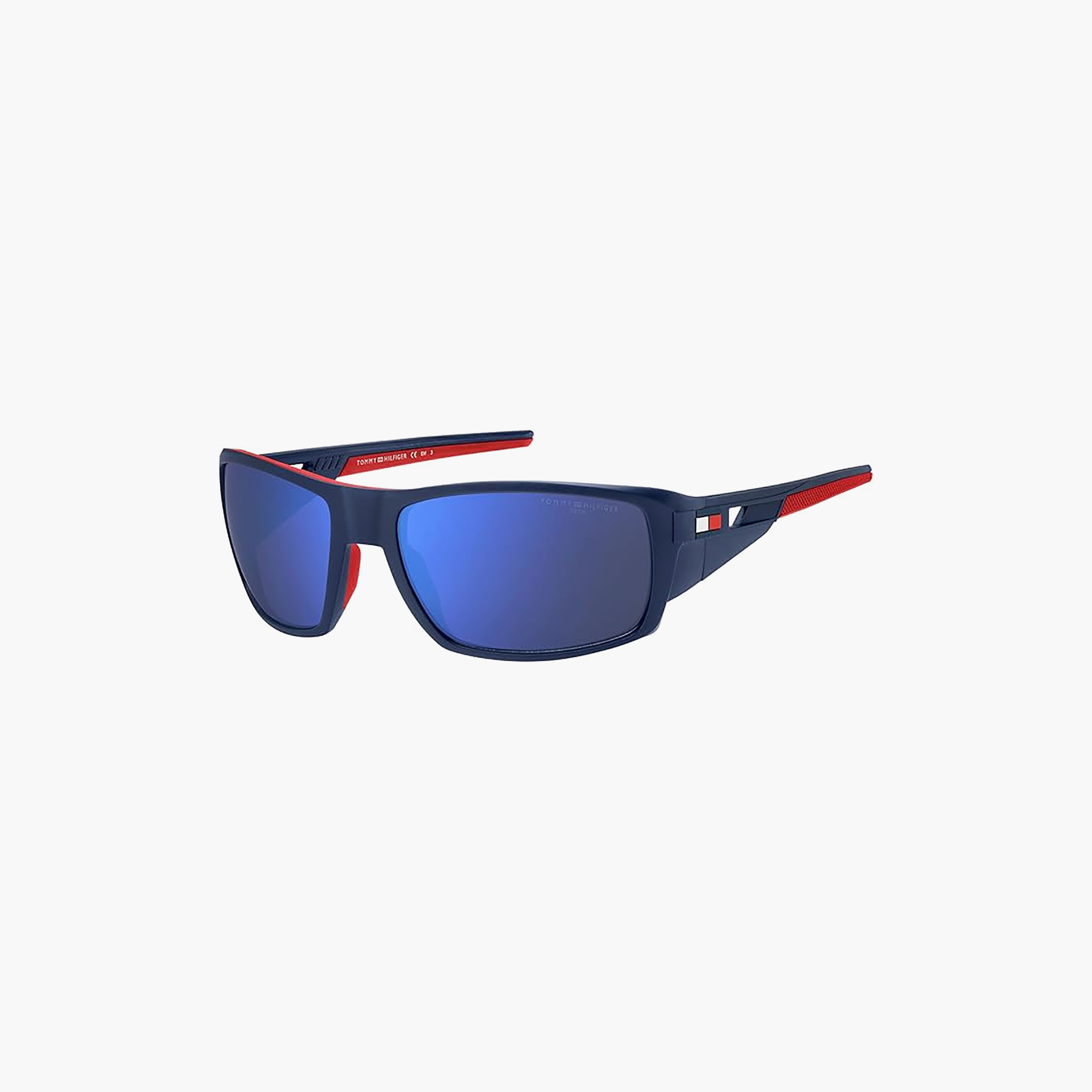 Tommy Hilfiger Men Rectangle Polarized Blue Sunglasses-men-sunglasses-image-2