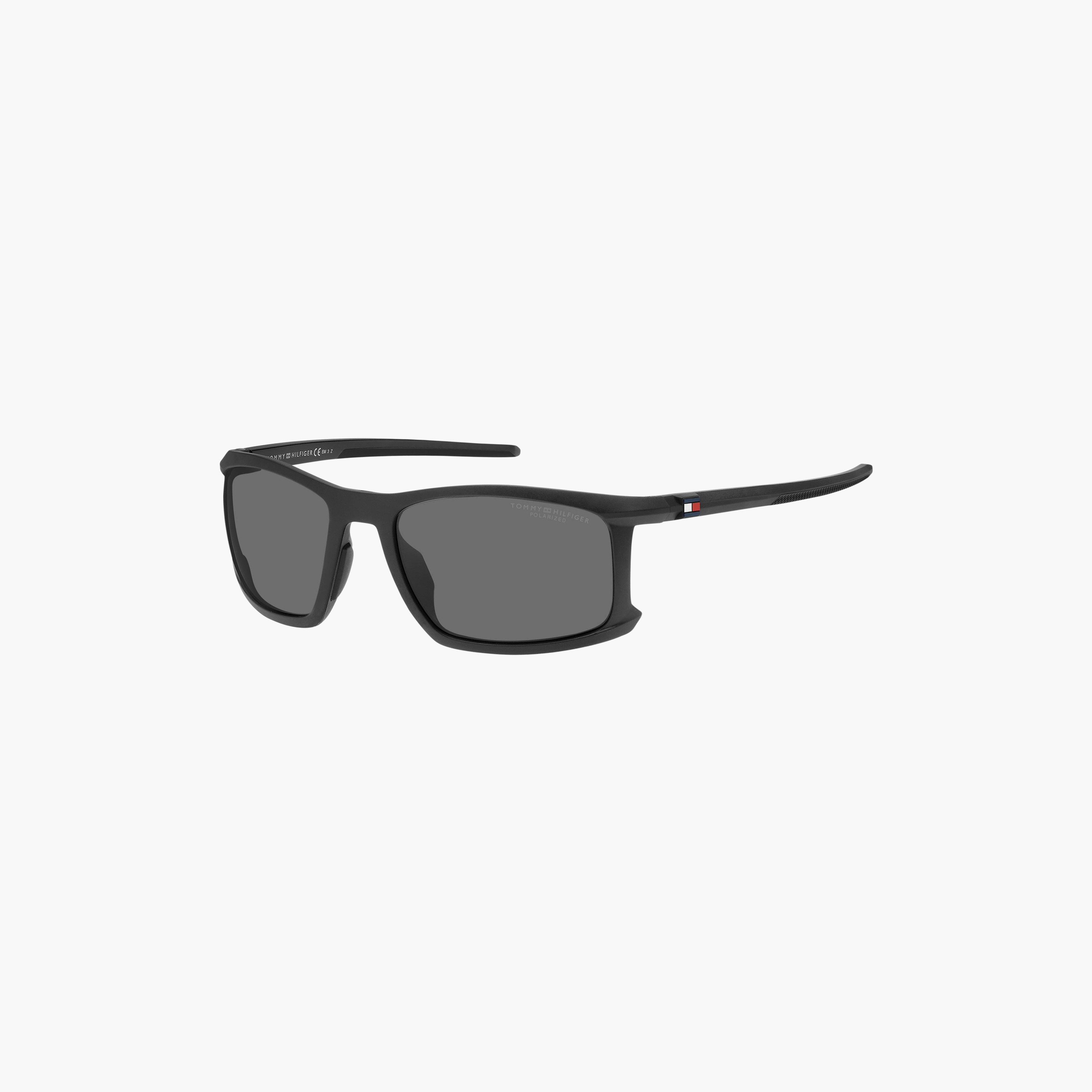 نظارات شمسية رمادية مربعة الشكل بتصميم وايفارير من تومي هيلفيغر للرجال | TH 1915/S-men-sunglasses-image-1