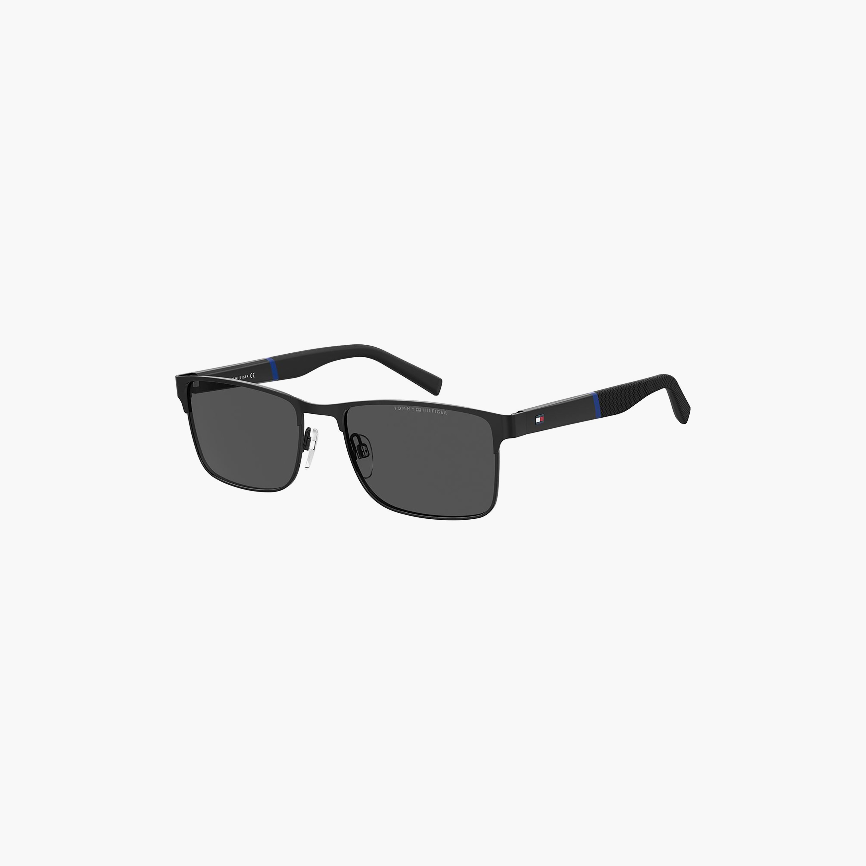 Tommy Hilfiger Men Rectangle Black Sunglasses | TH 2040/S 807-men-sunglasses-image-1
