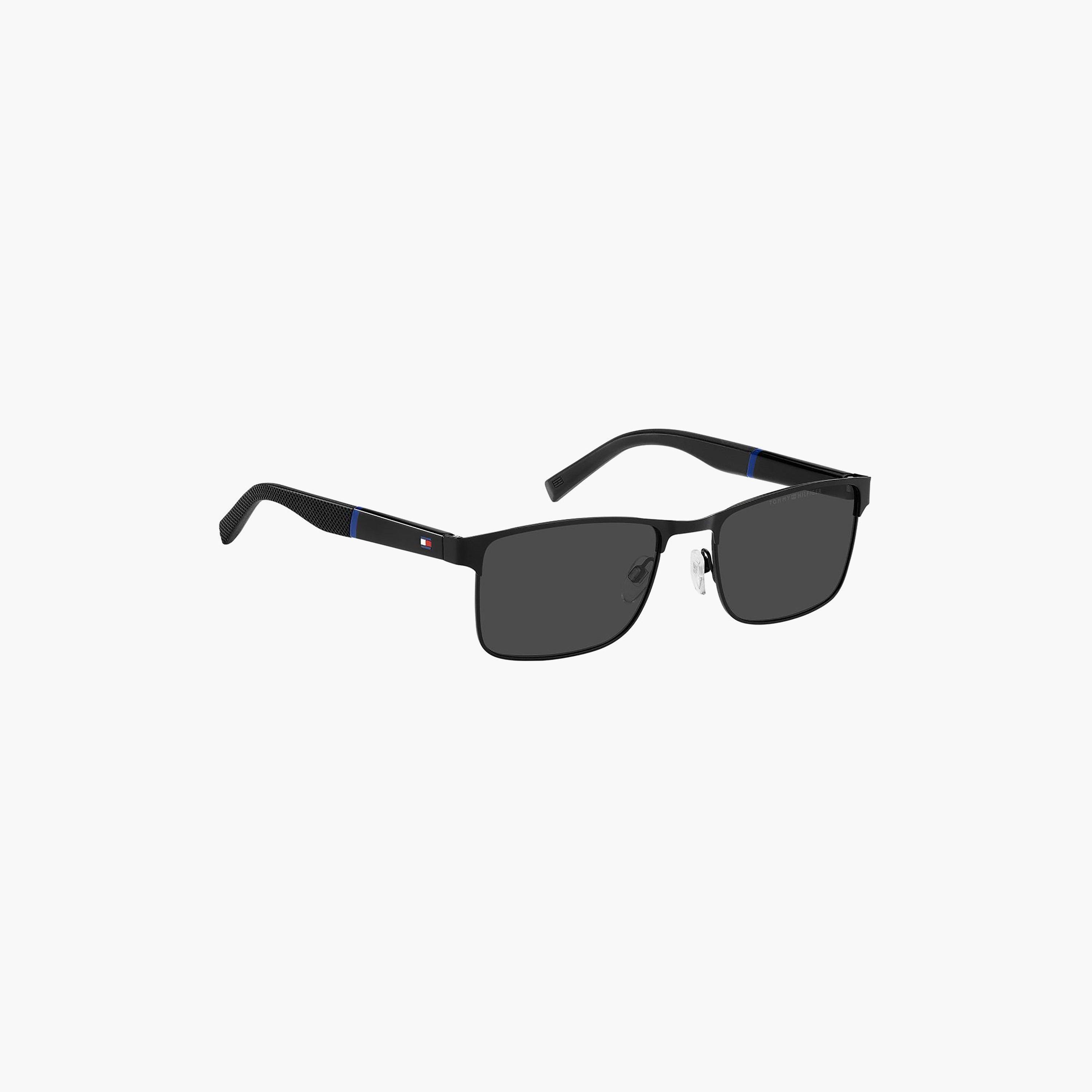 Tommy Hilfiger Men Rectangle Black Sunglasses | TH 2040/S 807-men-sunglasses-image-2