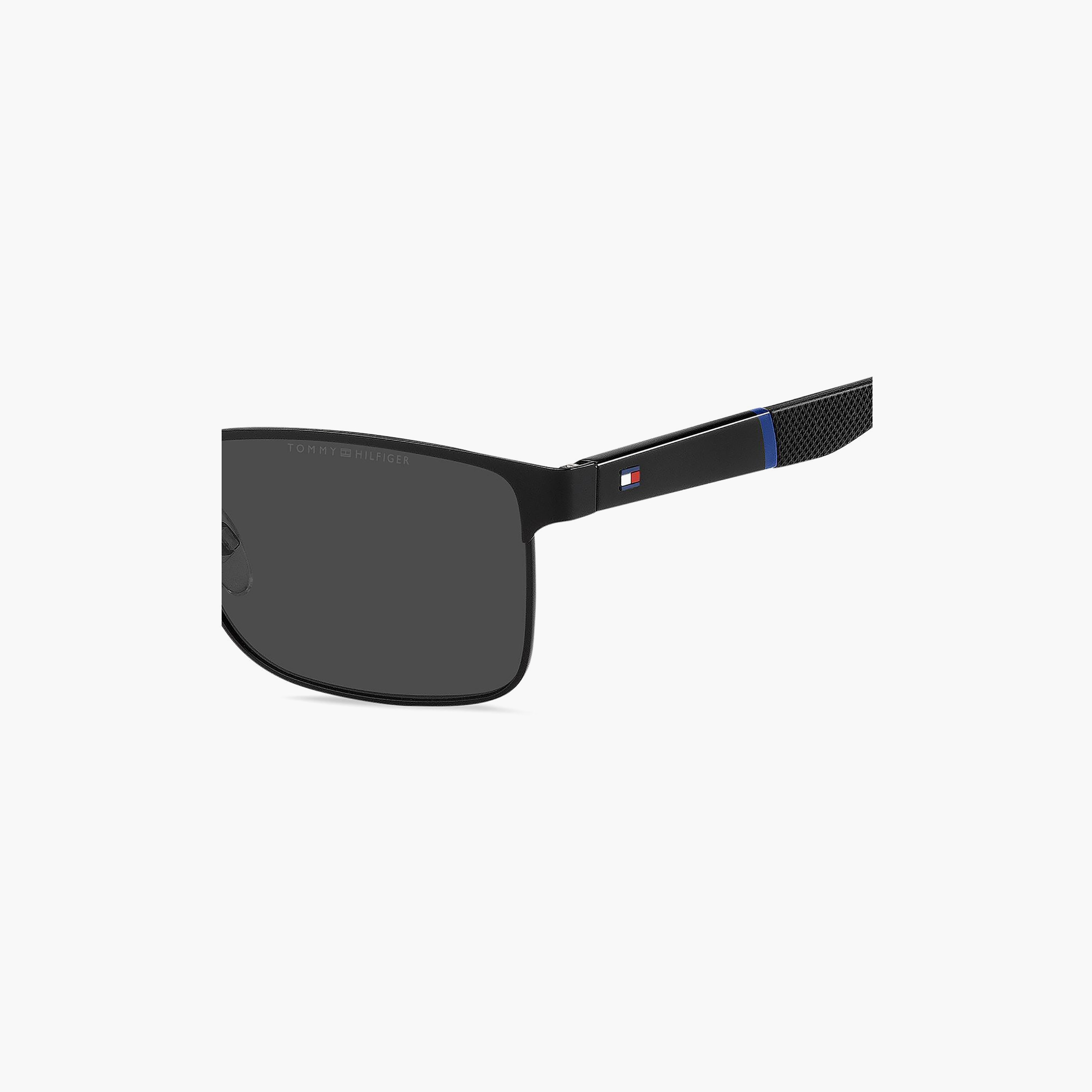 Tommy Hilfiger Men Rectangle Black Sunglasses | TH 2040/S 807-men-sunglasses-image-4