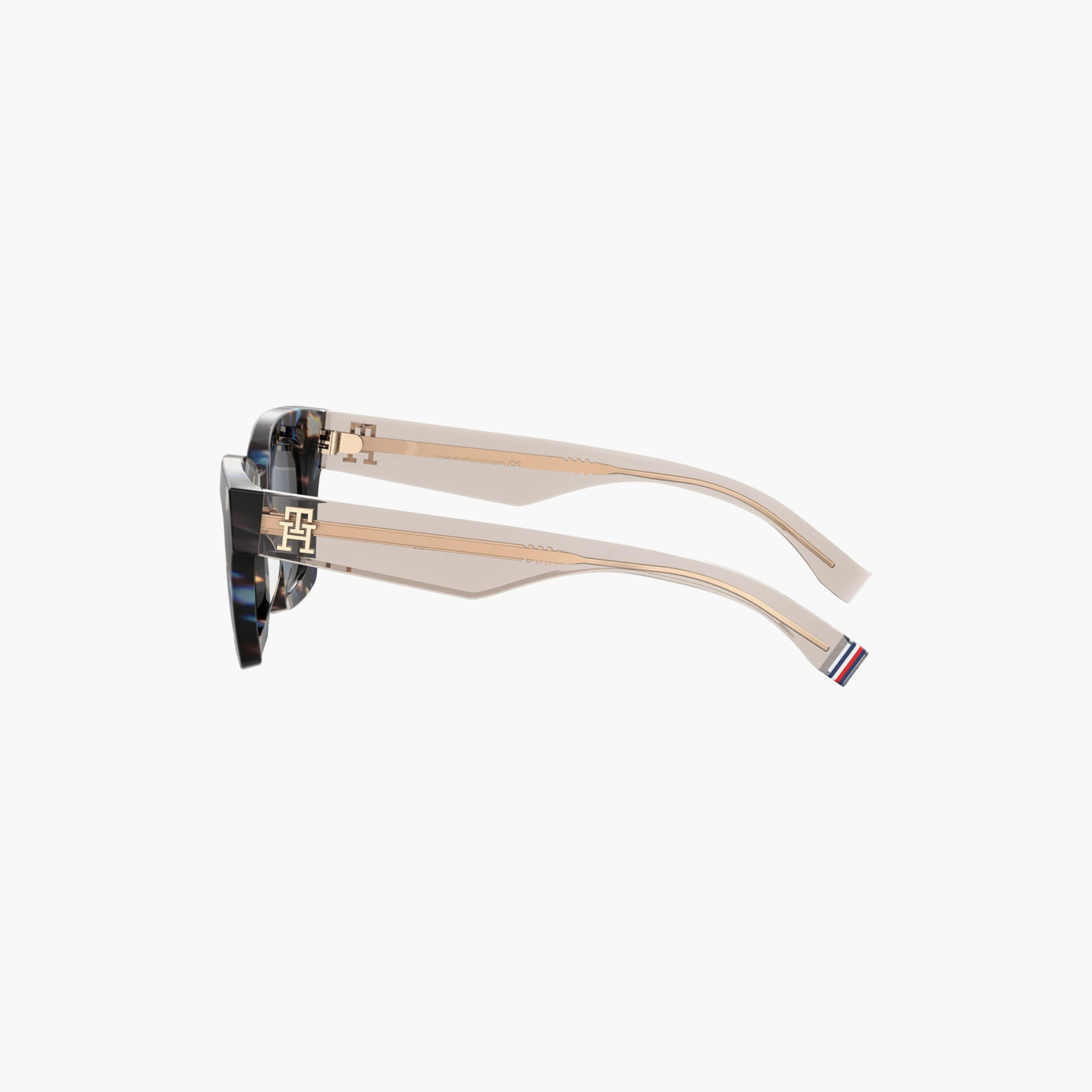 نظارات شمسية نسائية من تومي هيلفيغر، طراز وايفارير ومربع، لون أزرق | TH 2052/S 1ZN-women-sunglasses-image-2