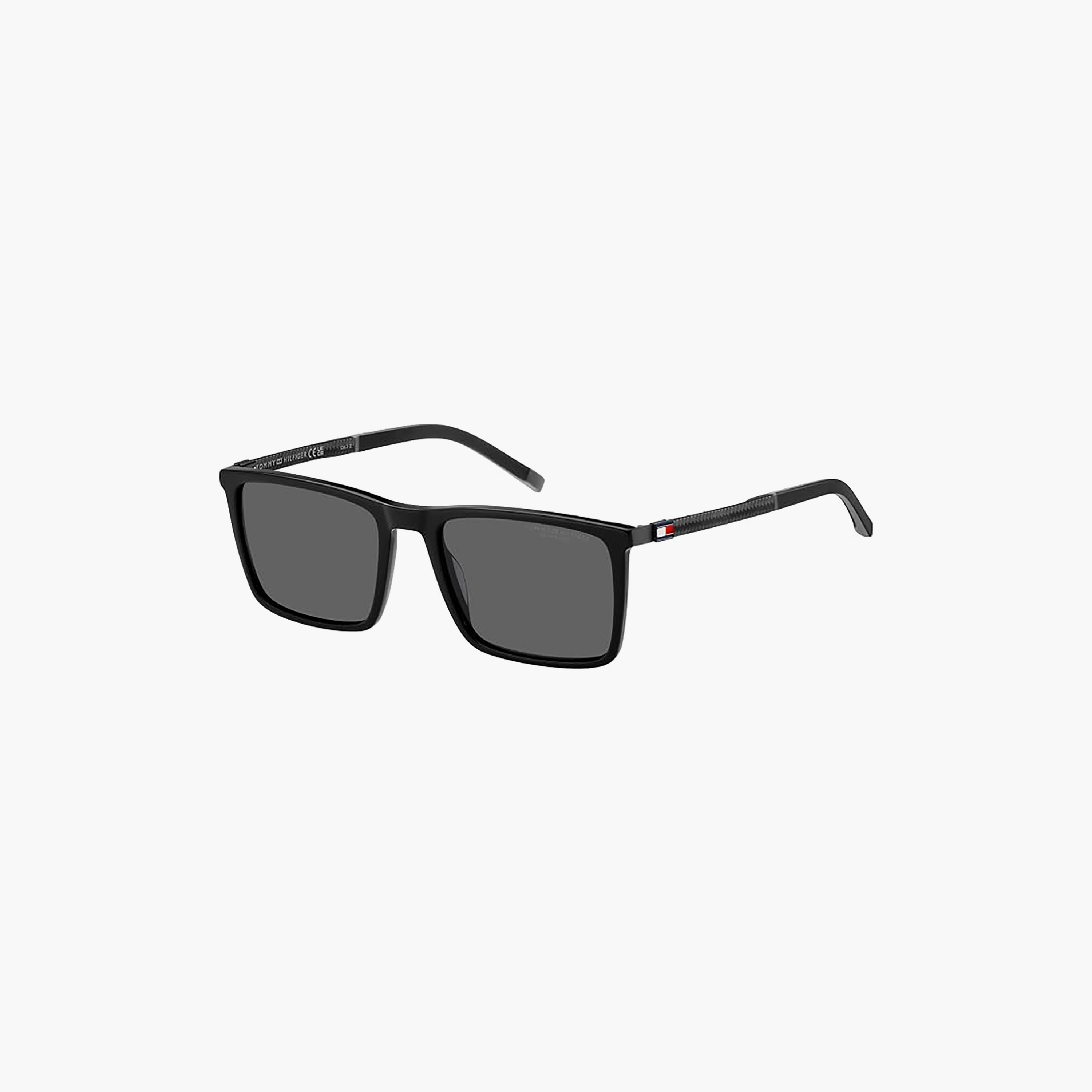Tommy Hilfiger Men Square Regular Black Sunglasses-men-sunglasses-image-1