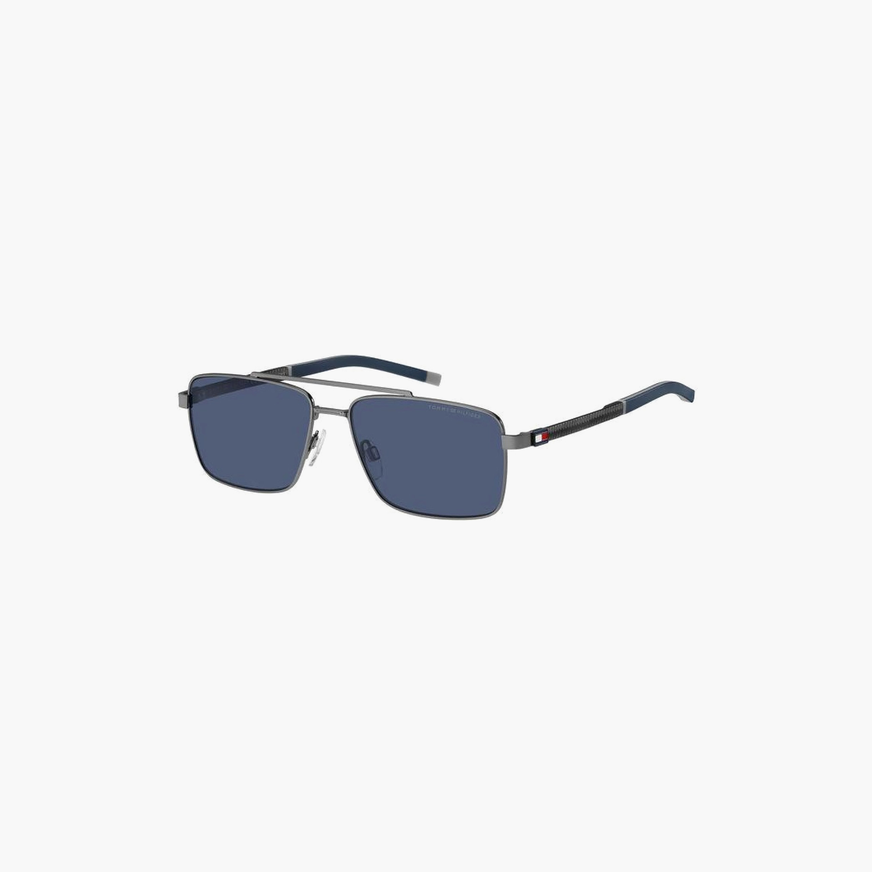 Tommy Hilfiger Men Rectangle Blue Sunglasses | TH 2078/S R80-men-sunglasses-image-1