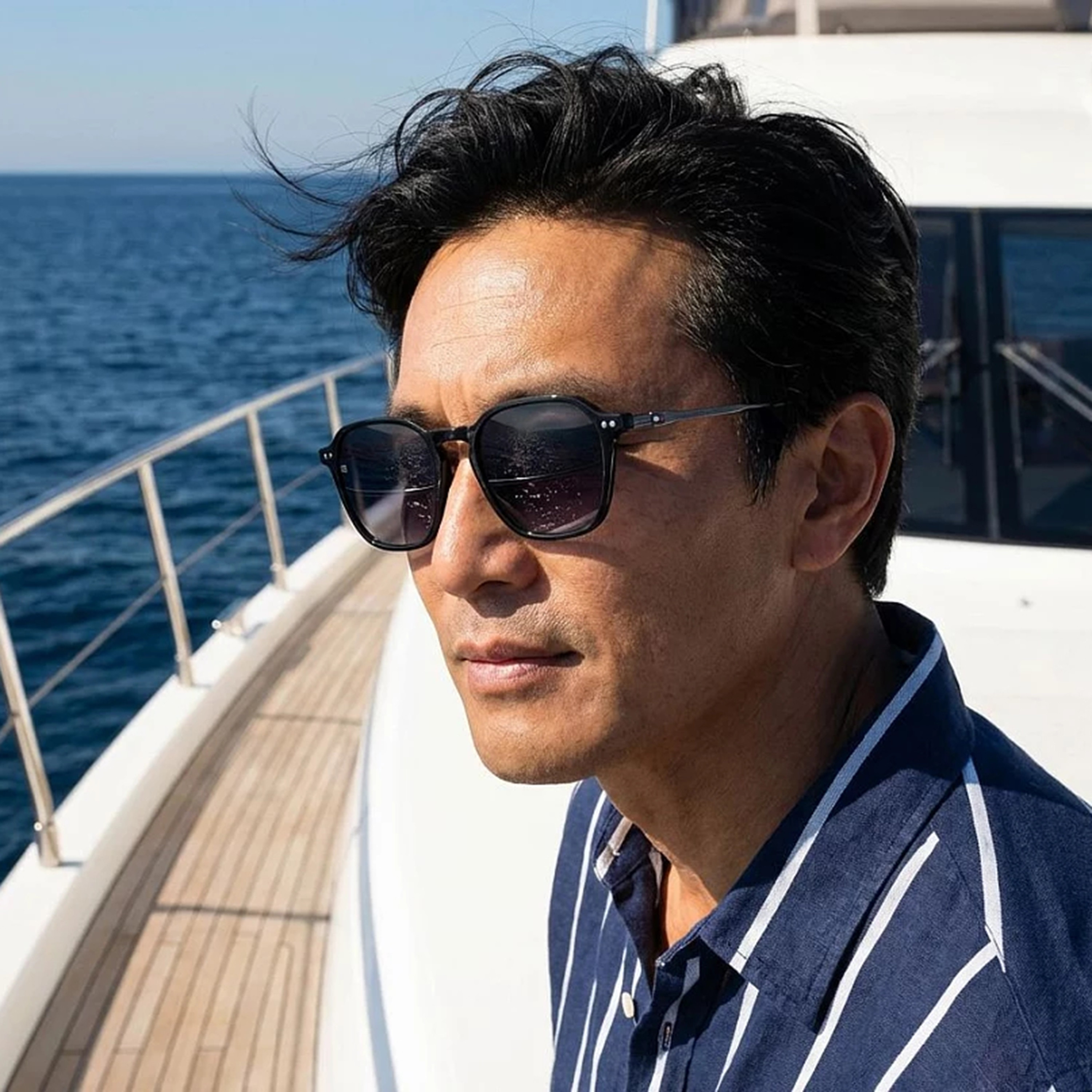 Tommy Hilfiger Men Wayfarer & Square Grey Sunglasses | TH 2132/S  807-men-sunglasses-image-5