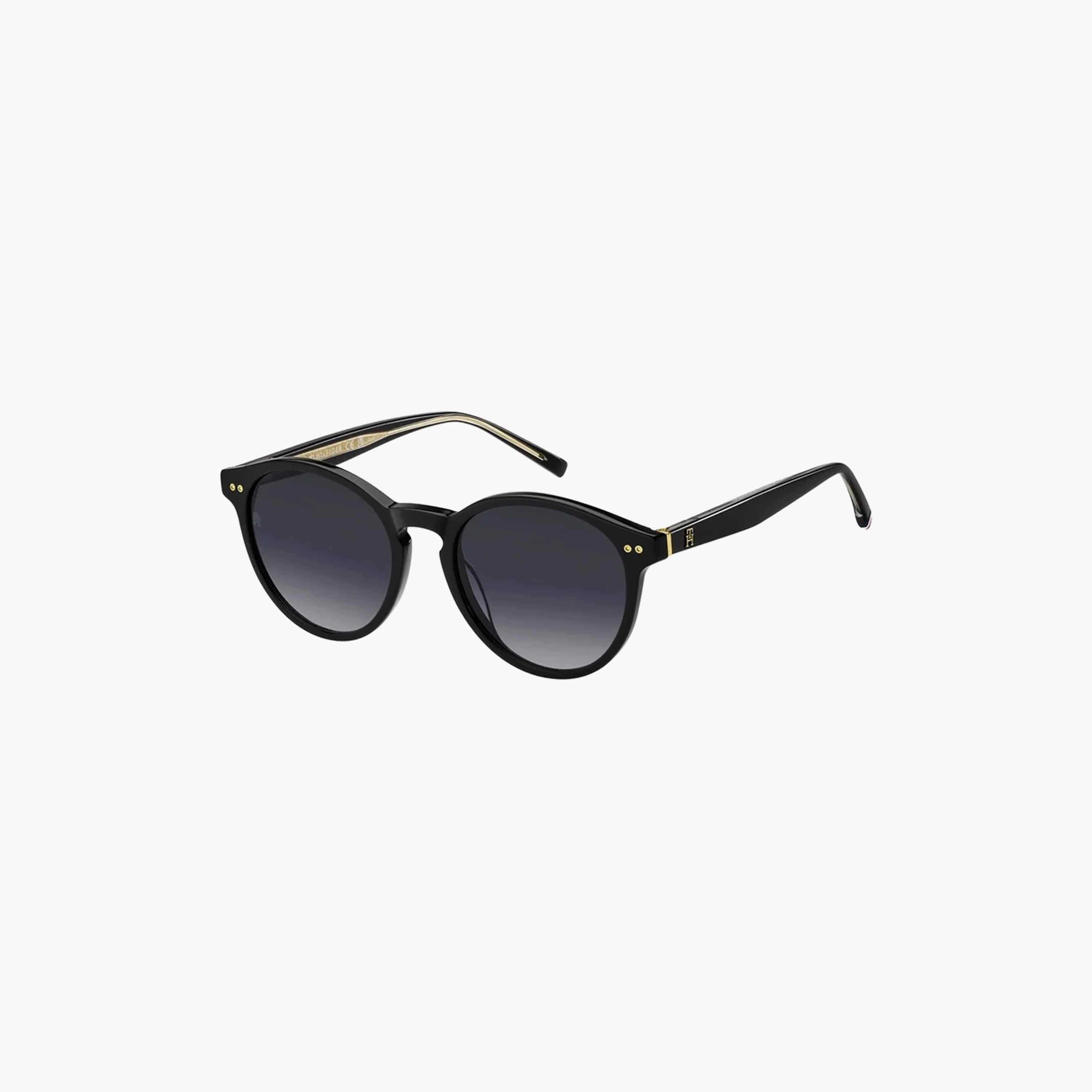 Tommy Hilfiger Women Round & Oval Black Sunglasses | TH 2159/S  807-women-sunglasses-image-1