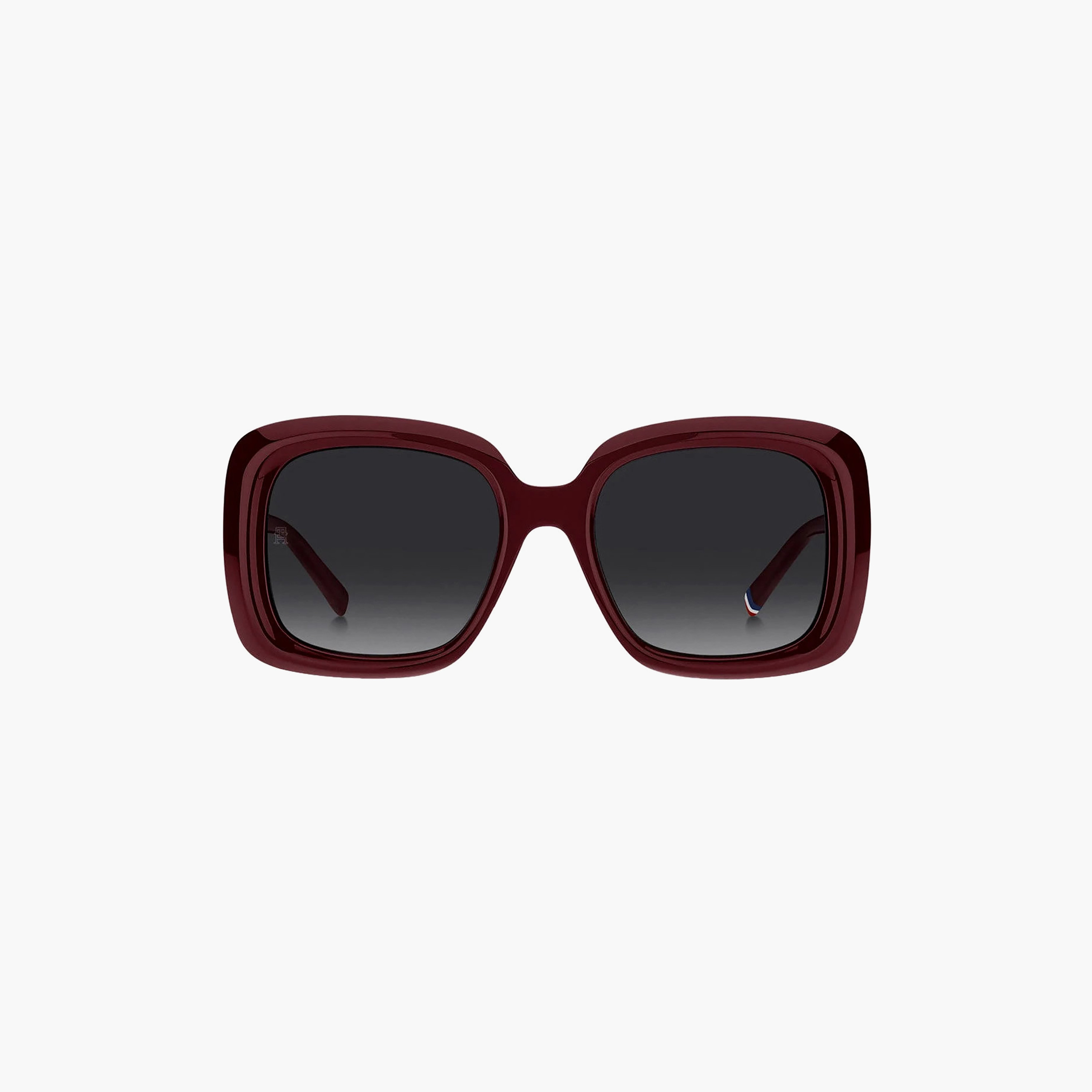 نظارات شمسية رمادية مربعة الشكل بتصميم وايفارير من تومي هيلفيغر للرجال | TH 2208/S-men-sunglasses-image-2