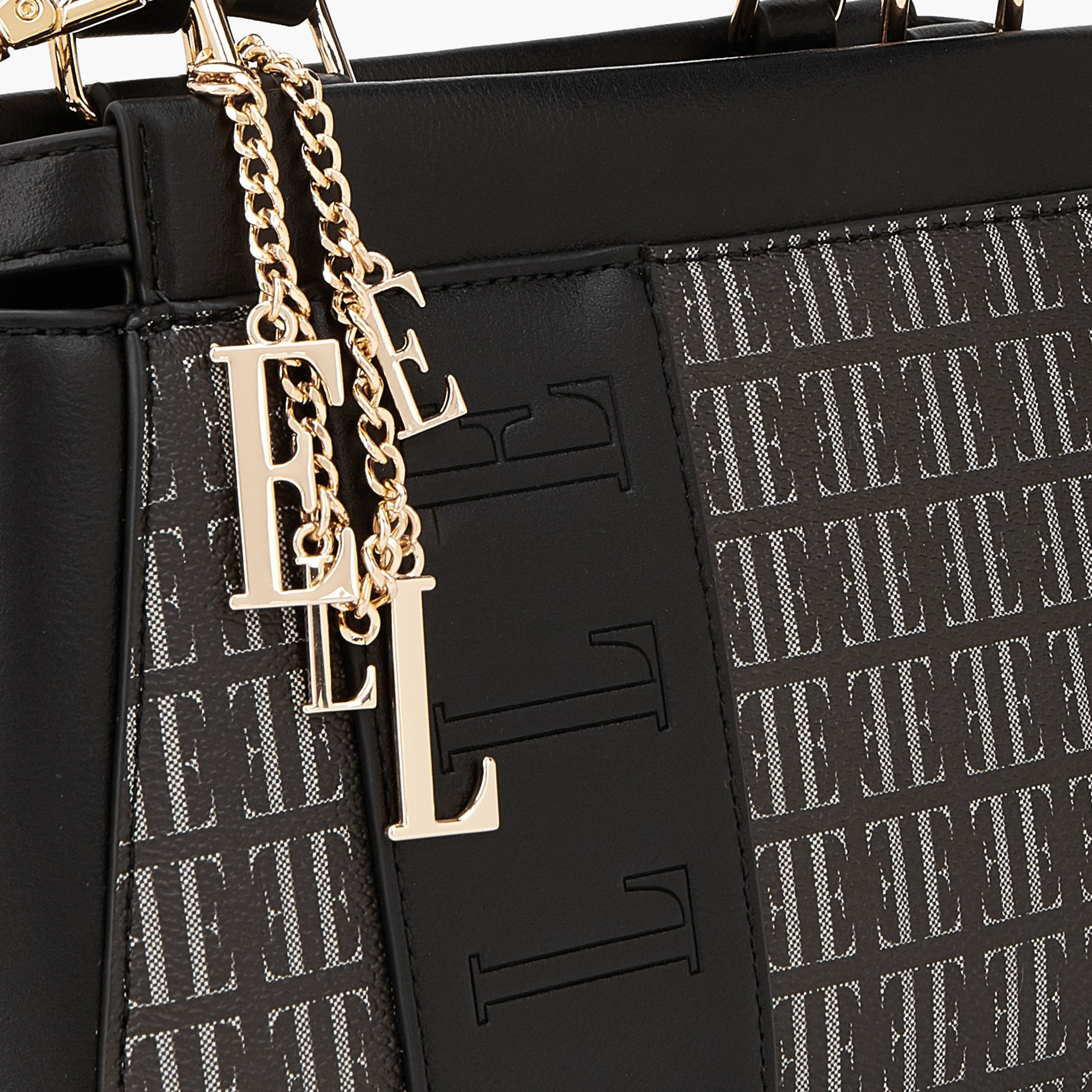 Elle Monogram Print Satchel Bag with Detachable Strap-women-bagsandwallets-handbags-image-4