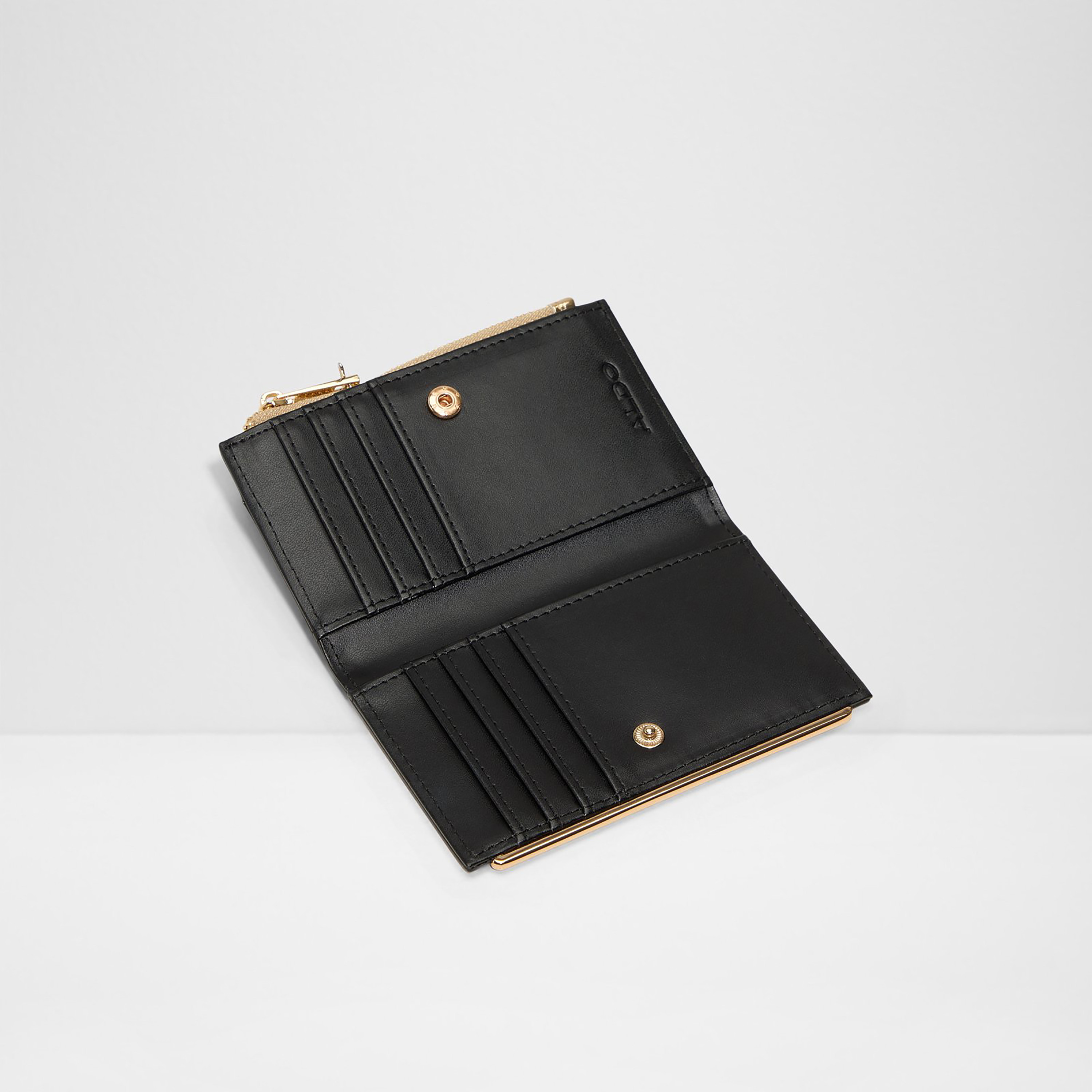 Aldo Mereclya Textured Cardholder with Snap Button-women-bagsandwallets-wallets-image-2
