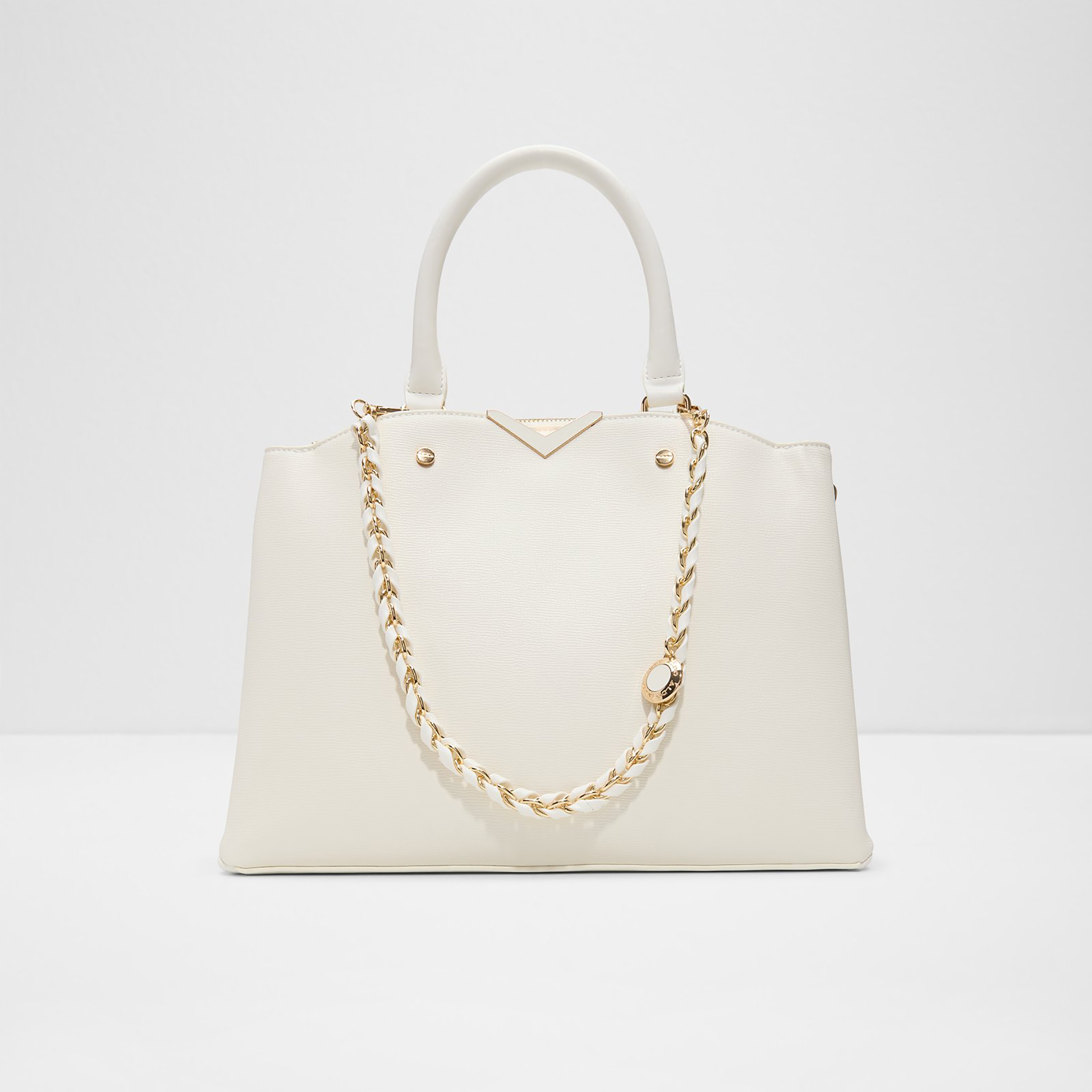 Aldo Viviana Plain Double Handle Satchel Bag with Zip Closure & Adjustable Strap-women-bagsandwallets-handbags-image-1