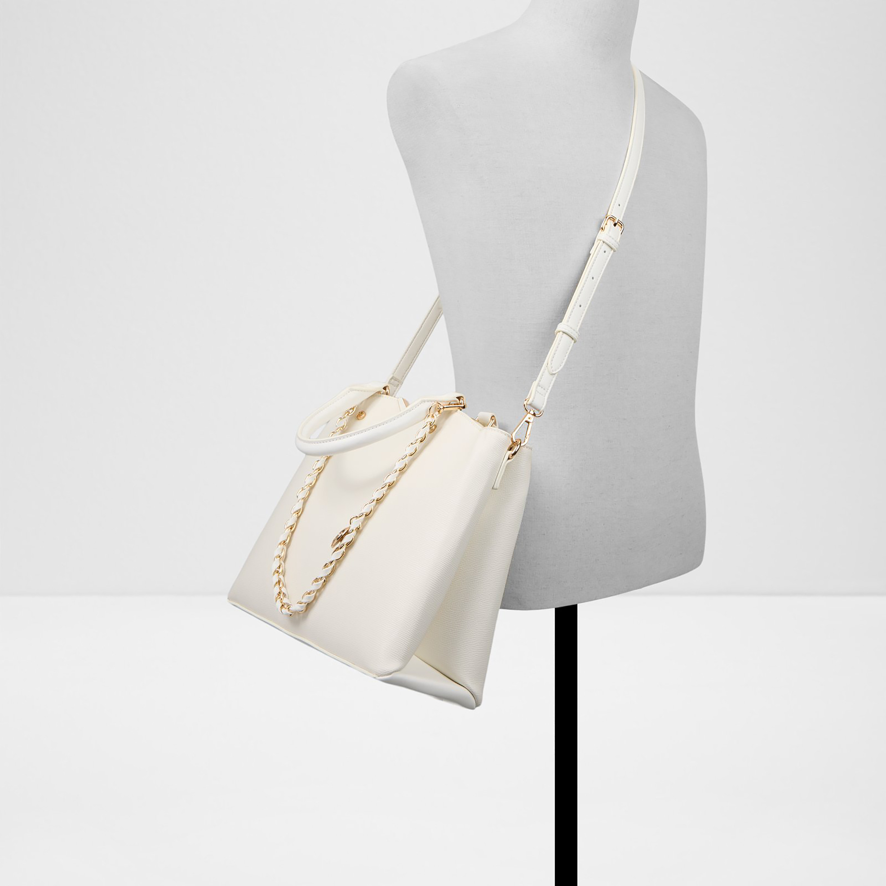 Aldo Viviana Plain Double Handle Satchel Bag with Zip Closure & Adjustable Strap-women-bagsandwallets-handbags-image-4