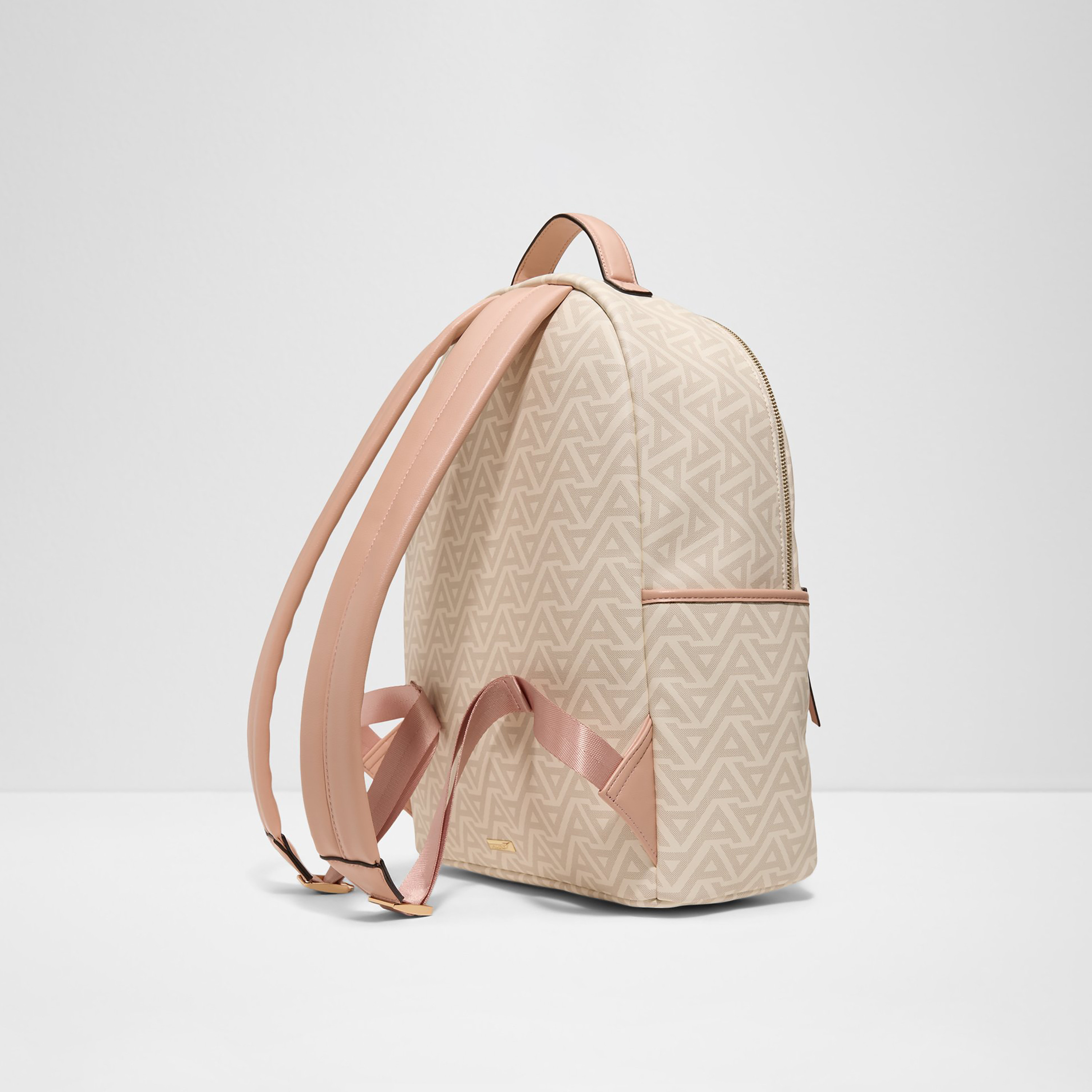Aldo Lannon Monogram Top Handle Backpack with Zip Closure and Adjustable Strap-women-bagsandwallets-backpacks-image-2
