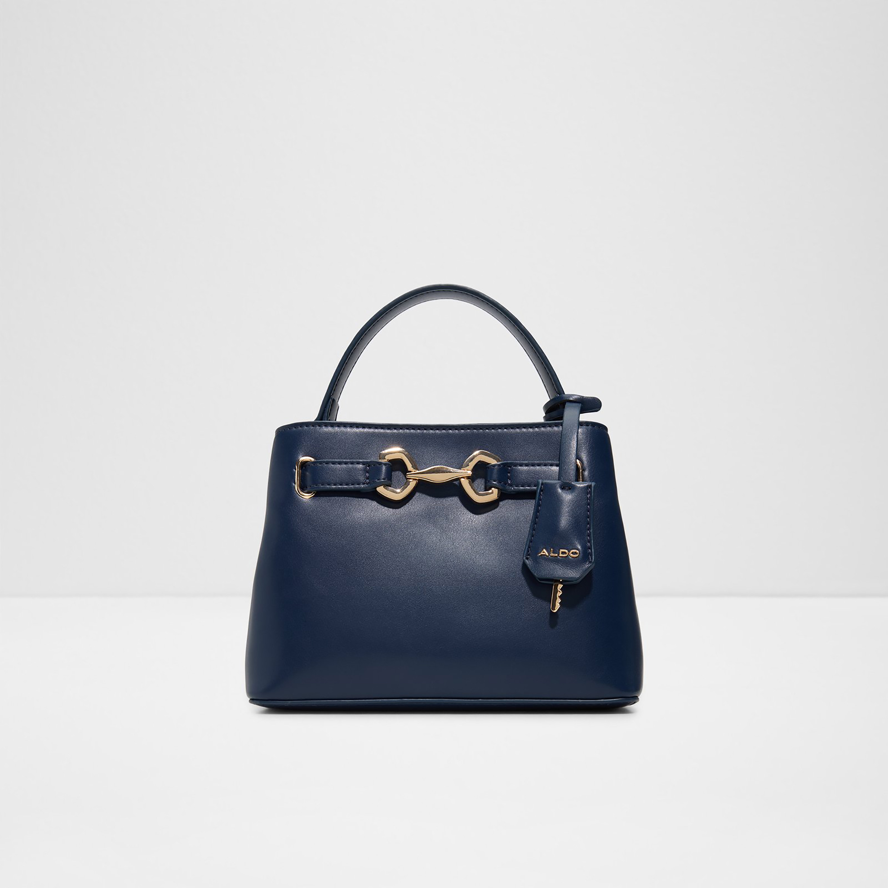 Aldo Plain Single Handle Satchel Bag with Magnetic Closure & Adjustable Strap-women-bagsandwallets-handbags-image-1