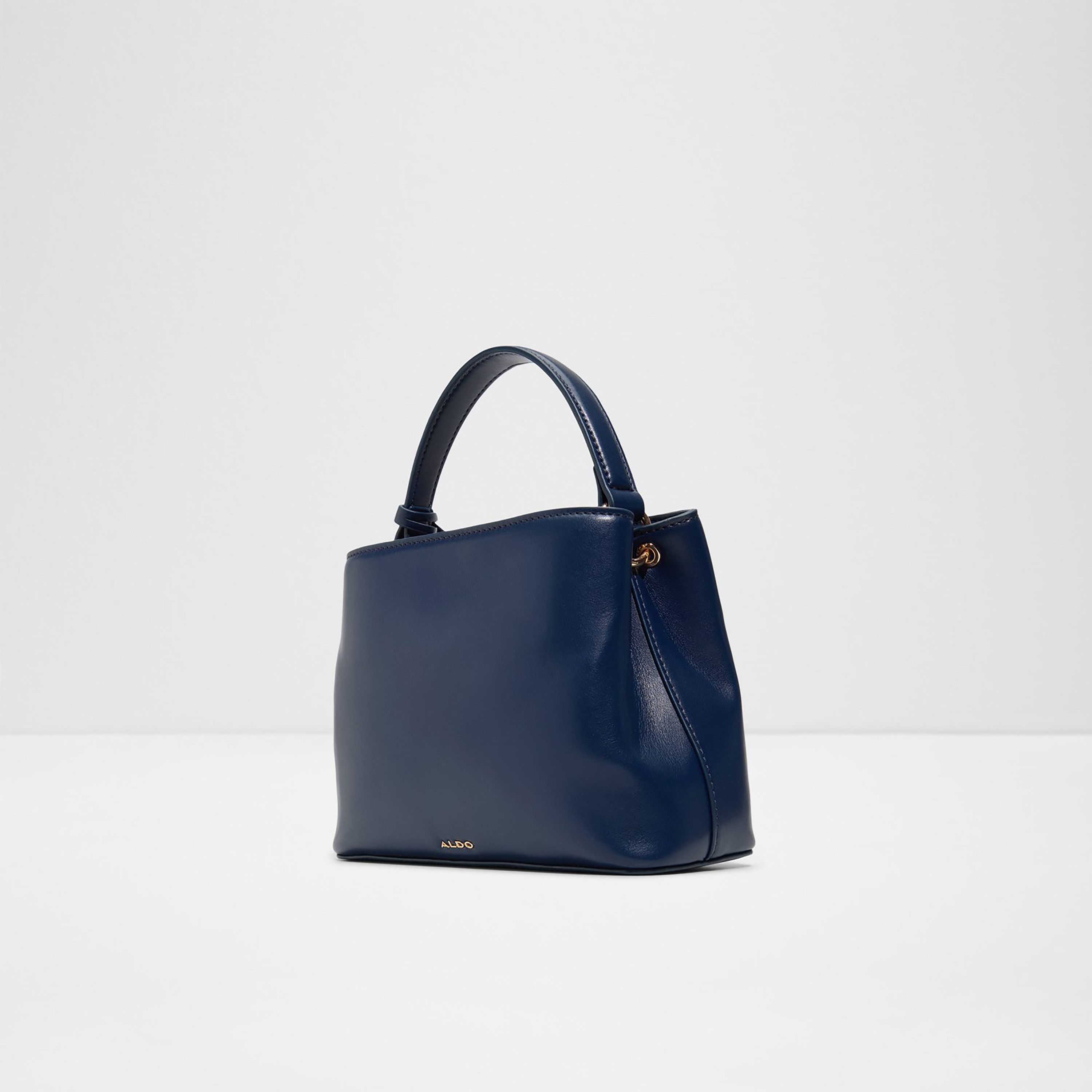 Aldo Plain Single Handle Satchel Bag with Magnetic Closure & Adjustable Strap-women-bagsandwallets-handbags-image-2