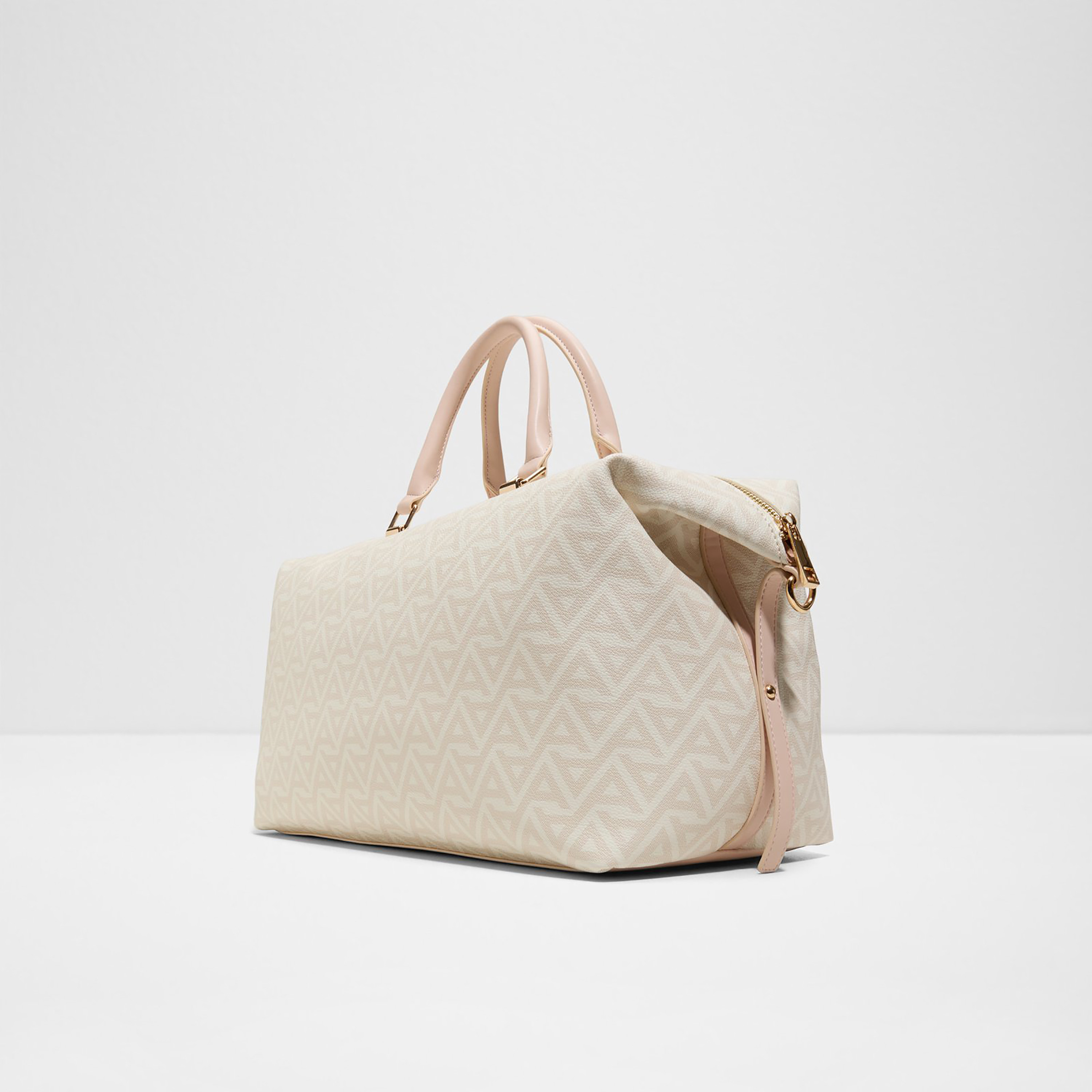 Aldo Monogram Double Handle Duffel Bag with Zip Closure and Adjustable Strap-travel-luggagesandbags-dufflebags-image-2