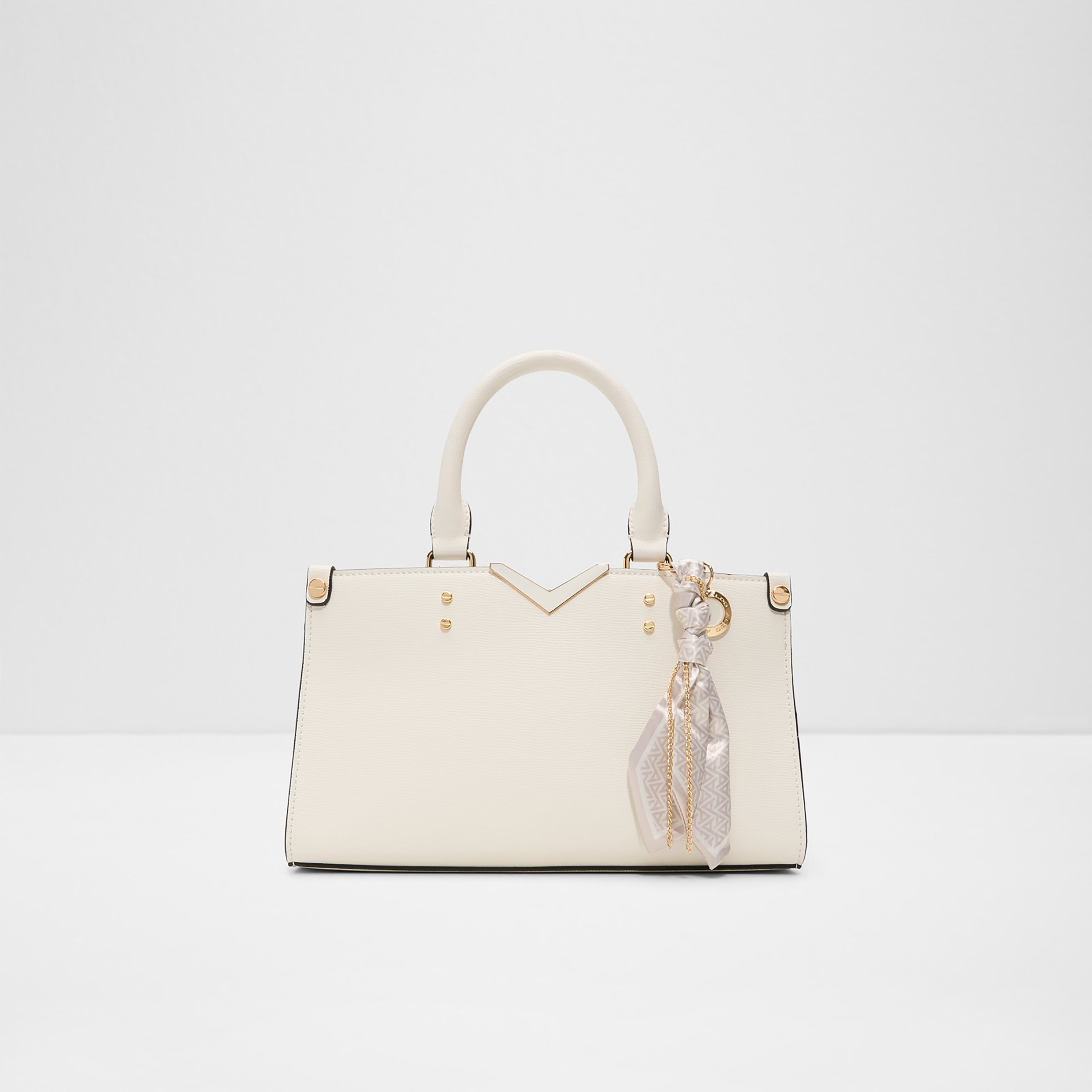 Aldo Valerrya Plain Double Handle Satchel Bag with Zip Closure & Adjustable Strap-women-bagsandwallets-handbags-image-1