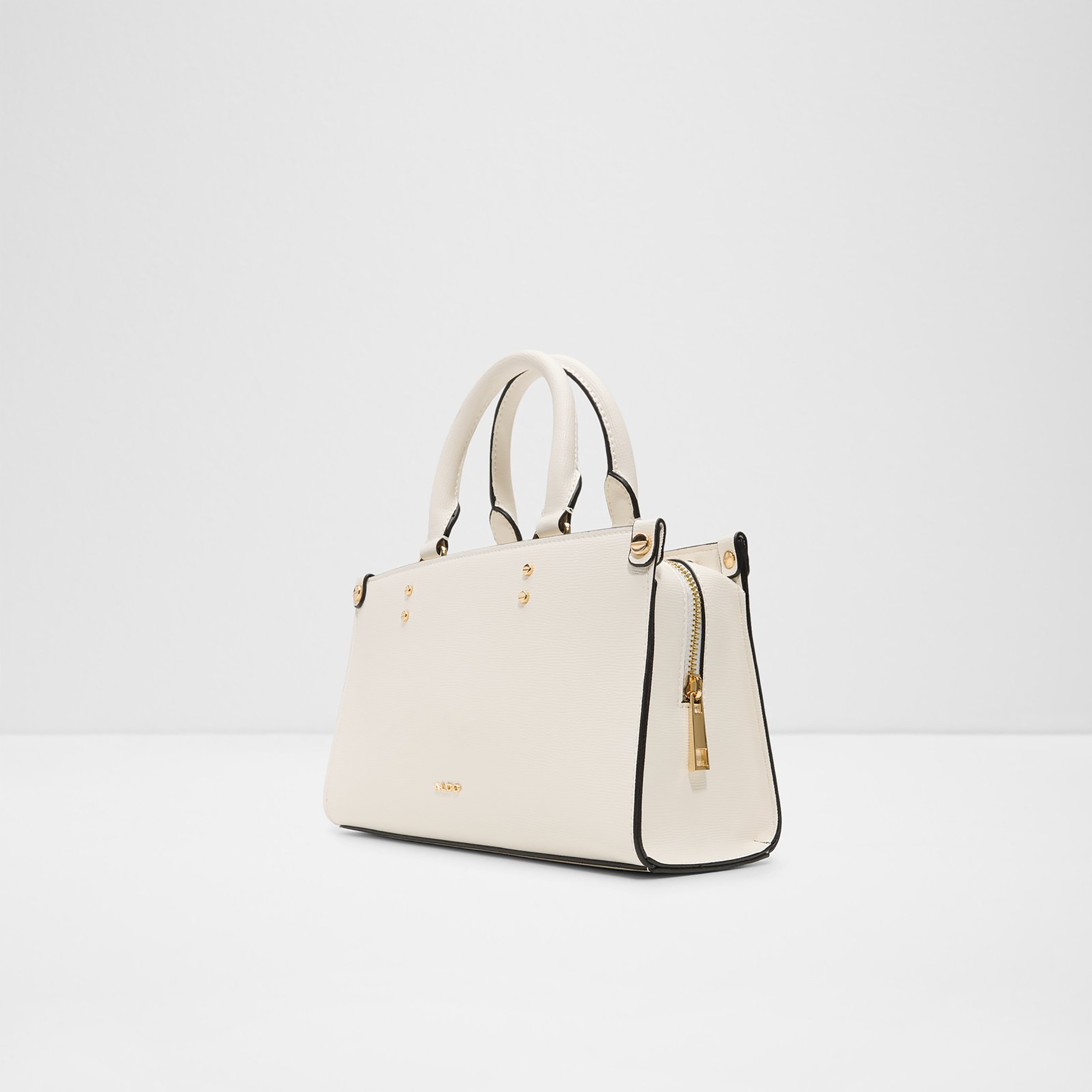 Aldo Valerrya Plain Double Handle Satchel Bag with Zip Closure & Adjustable Strap-women-bagsandwallets-handbags-image-2