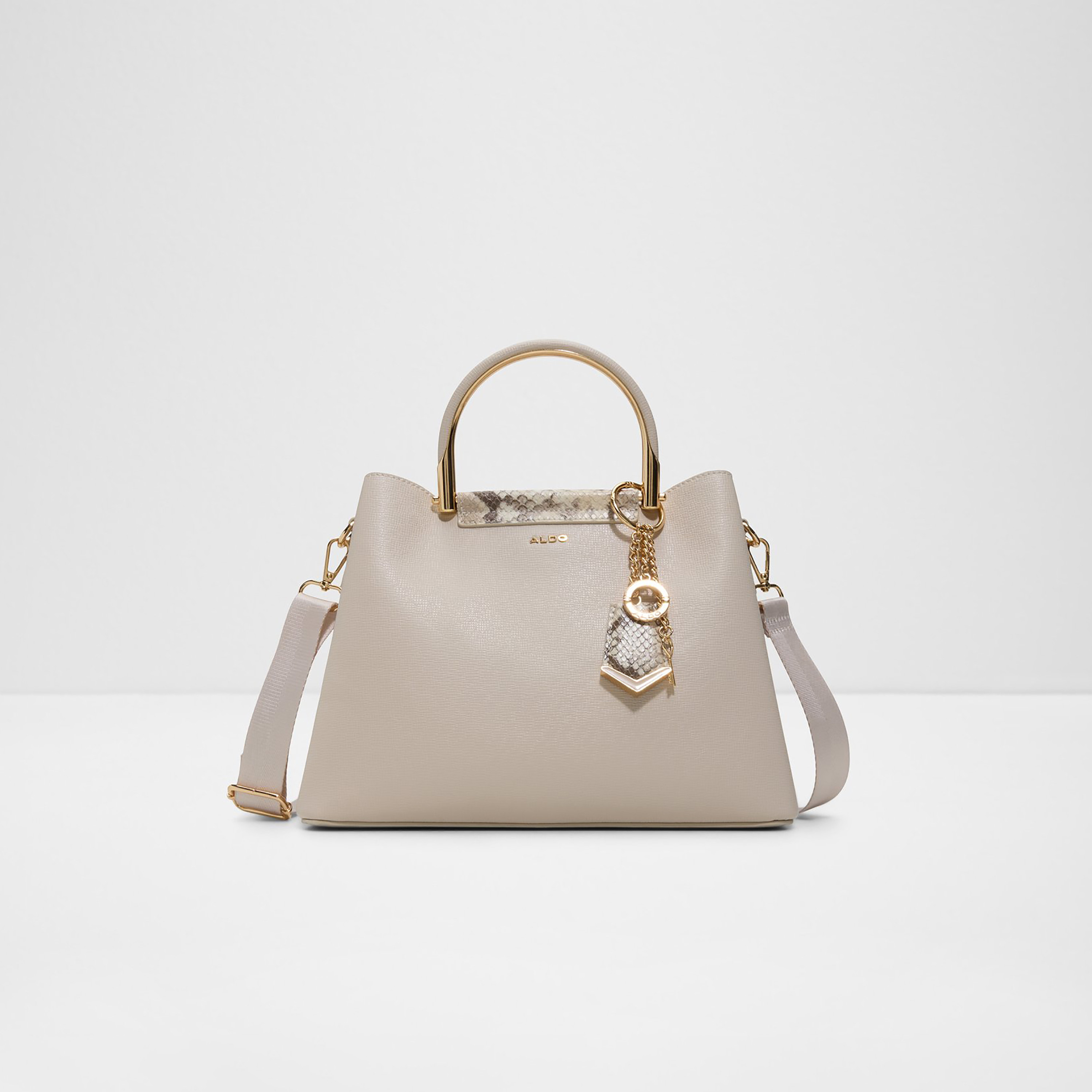 Aldo Cloena Animal Print Double Handle Satchel Bag with Zip Closure & Adjustable Strap-women-bagsandwallets-handbags-image-1
