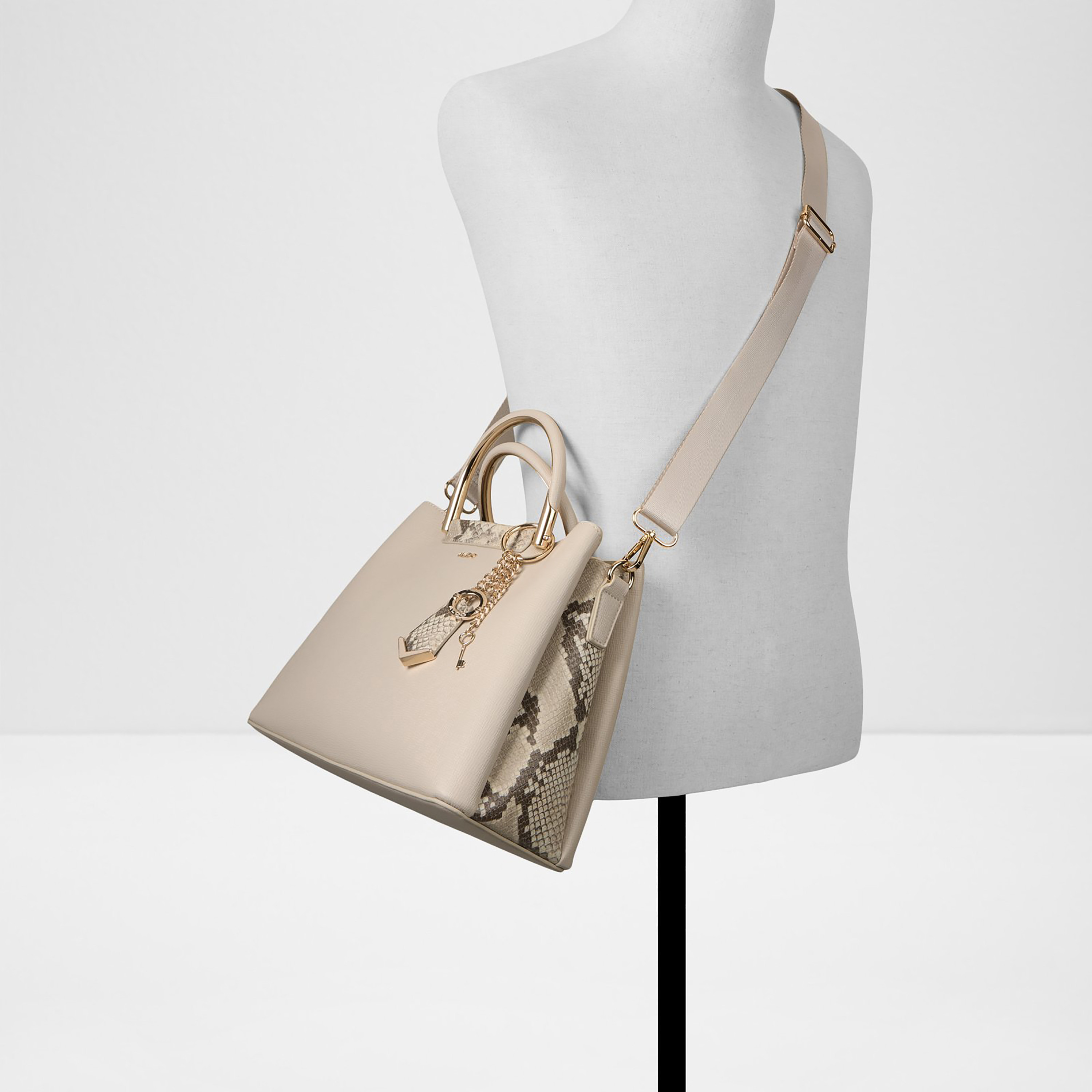 Aldo Cloena Animal Print Double Handle Satchel Bag with Zip Closure & Adjustable Strap-women-bagsandwallets-handbags-image-4