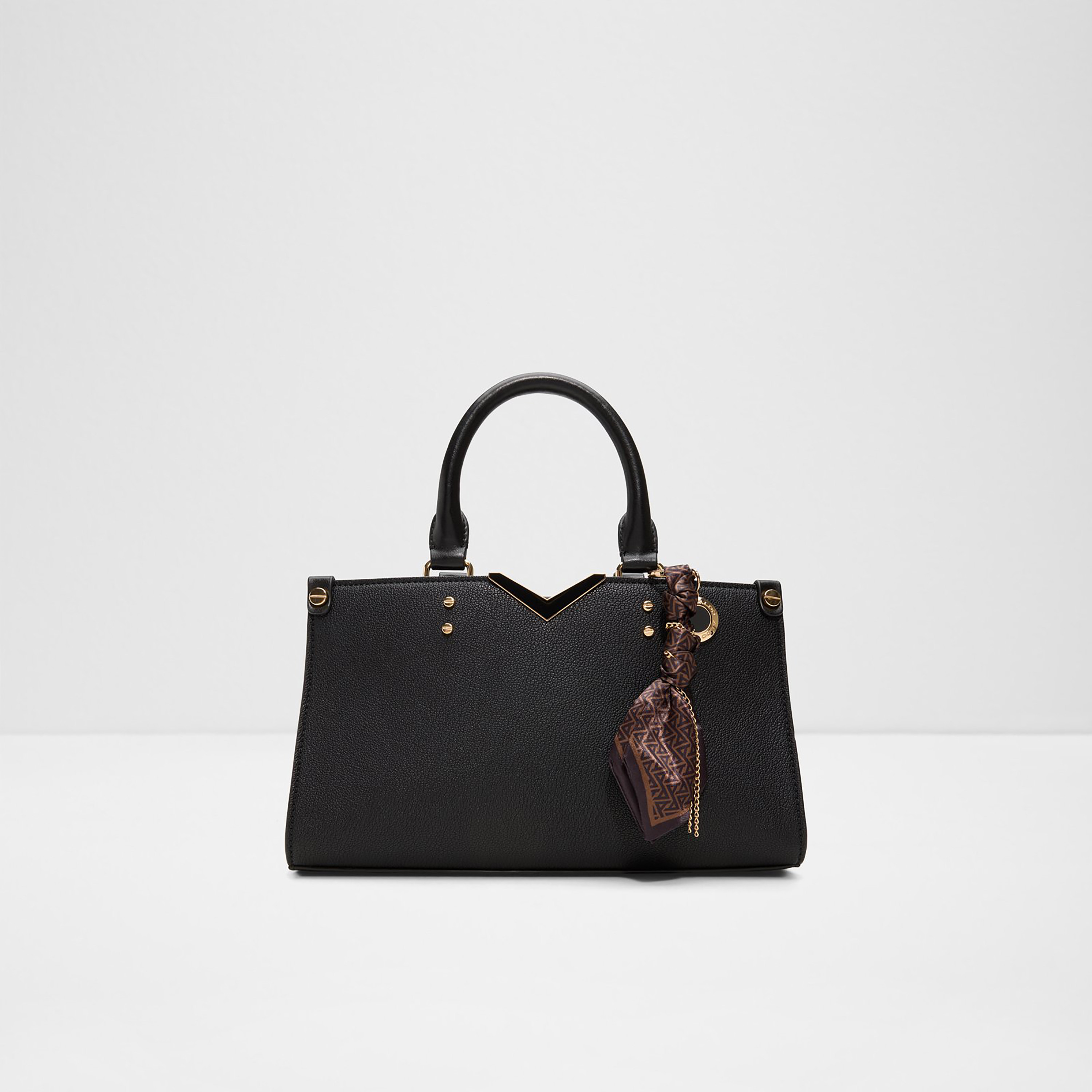 Aldo Valerrya Textured Double Handle Satchel Bag with Zip Closure & Adjustable Strap-women-bagsandwallets-handbags-image-1