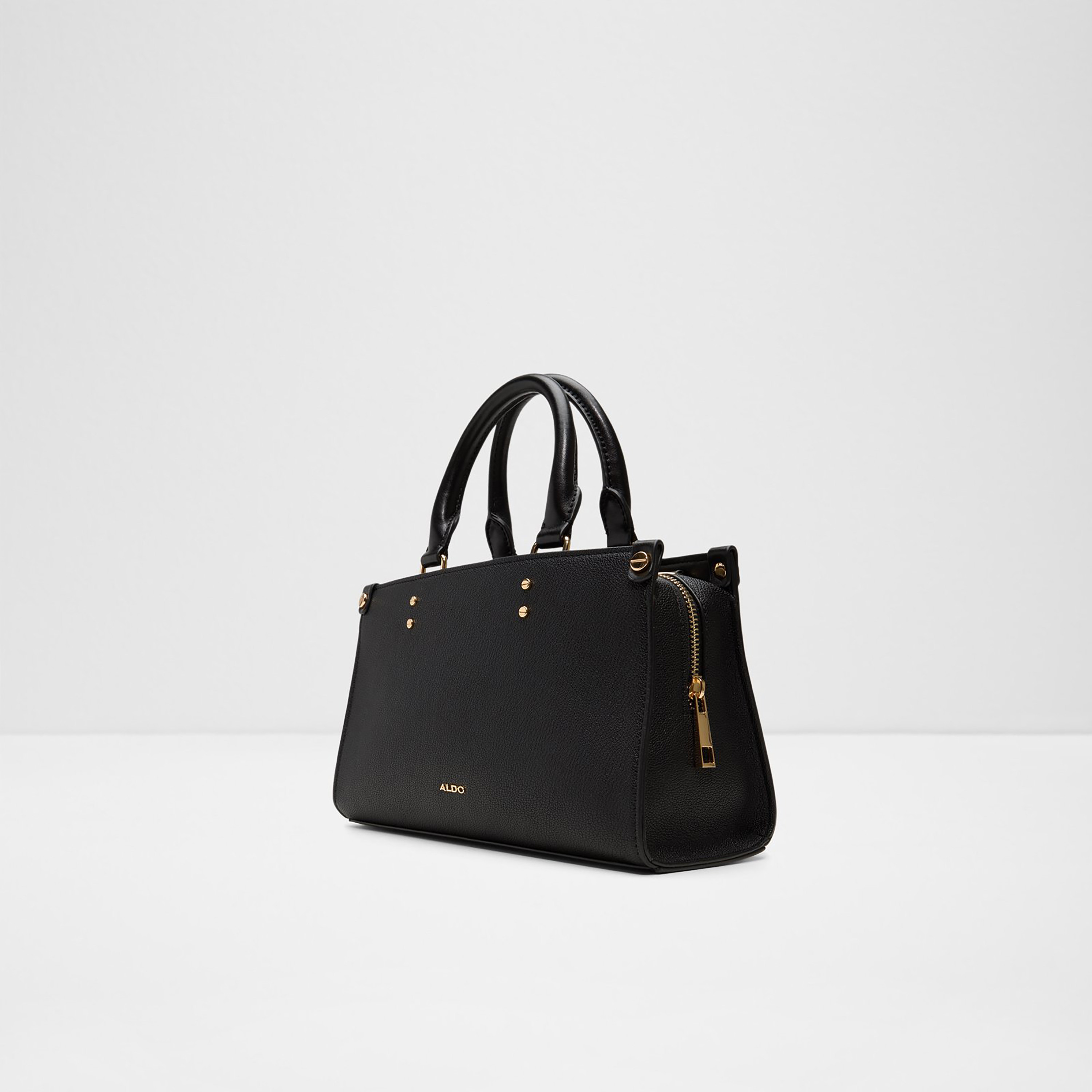 Aldo Valerrya Textured Double Handle Satchel Bag with Zip Closure & Adjustable Strap-women-bagsandwallets-handbags-image-2