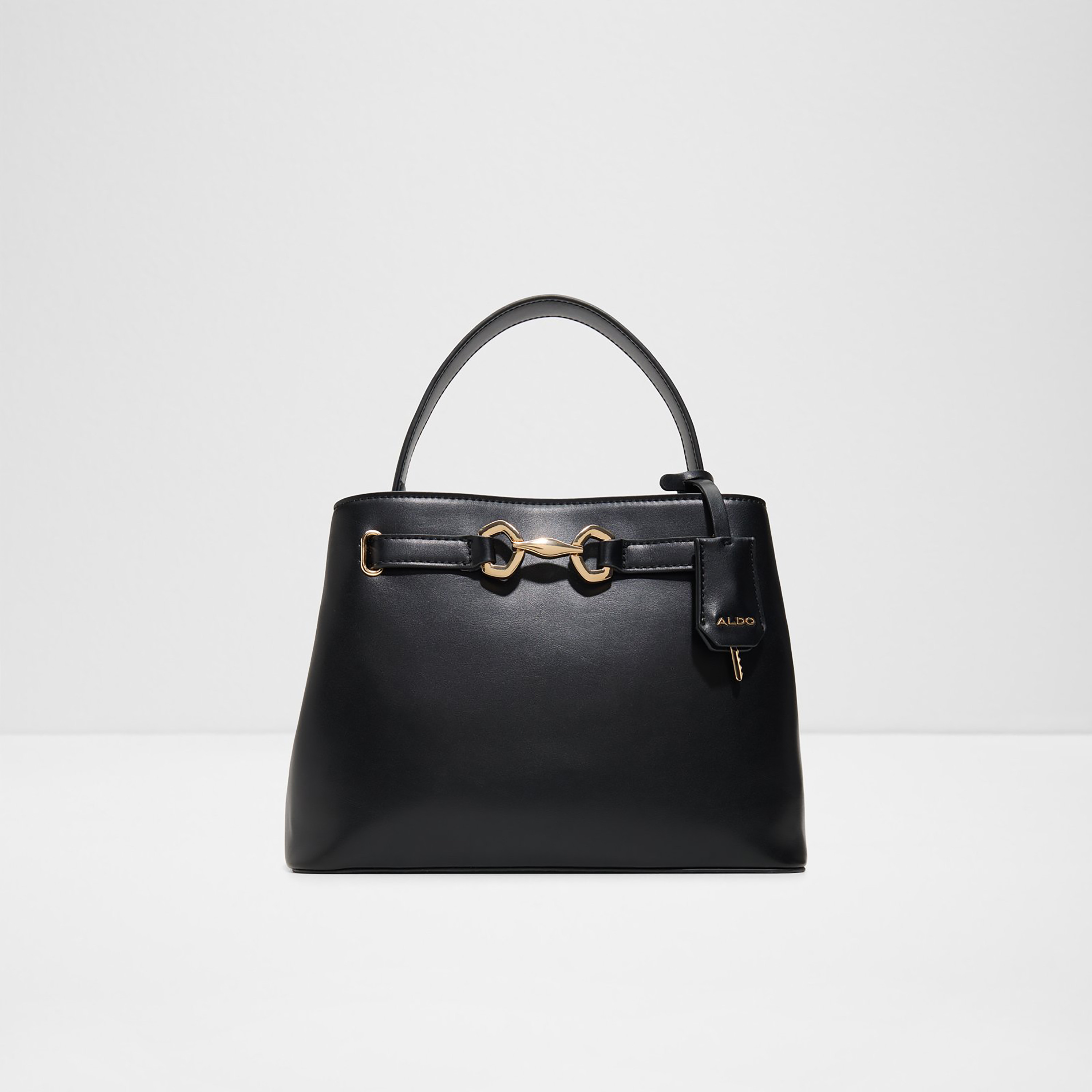 Aldo Plain Single Handle Satchel Bag with Magnetic Closure & Adjustable Strap-women-bagsandwallets-handbags-image-1