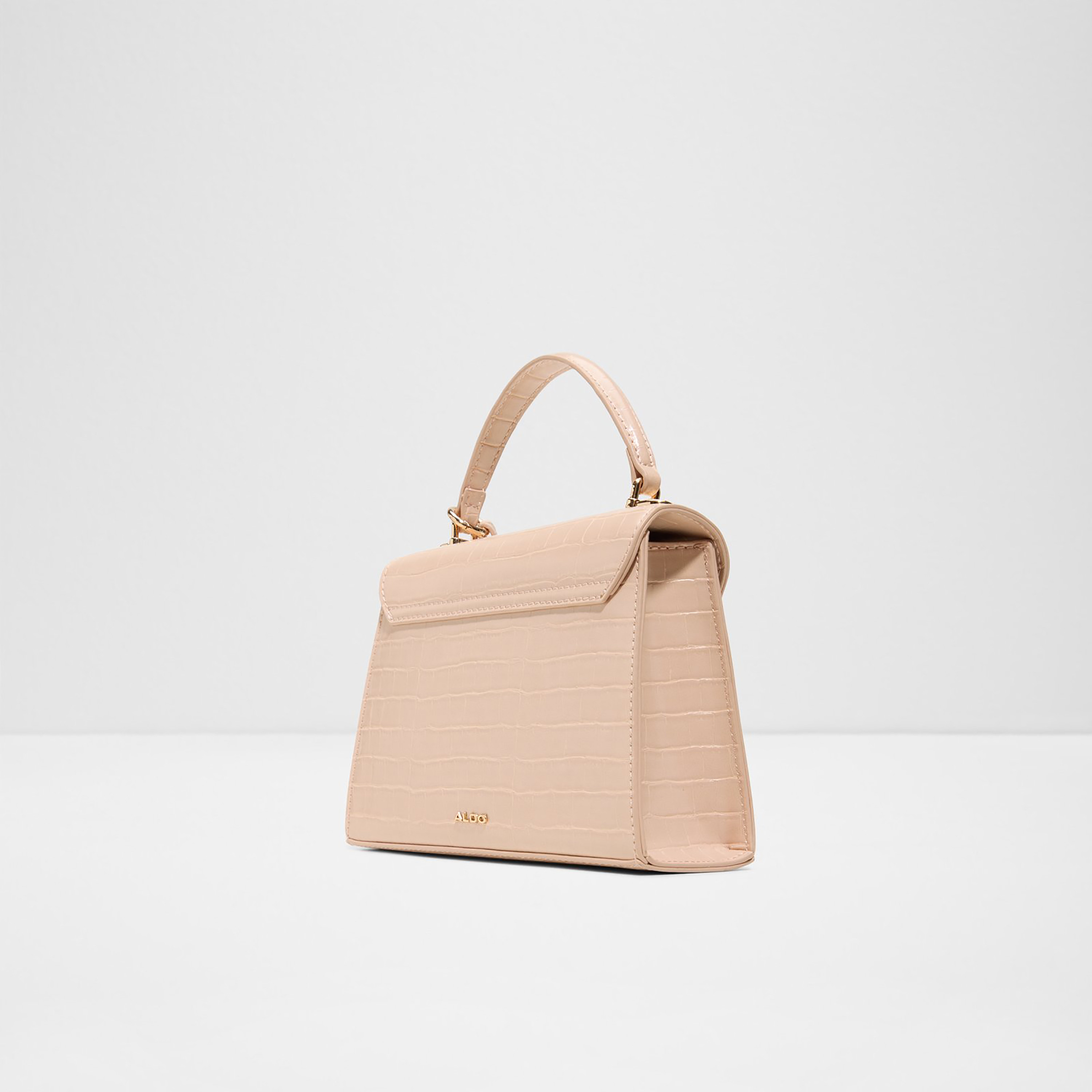 Aldo Seraphyna Textured Top Handle Mini Satchel Bag with Twist Lock & Adjustable Strap-women-bagsandwallets-handbags-image-2