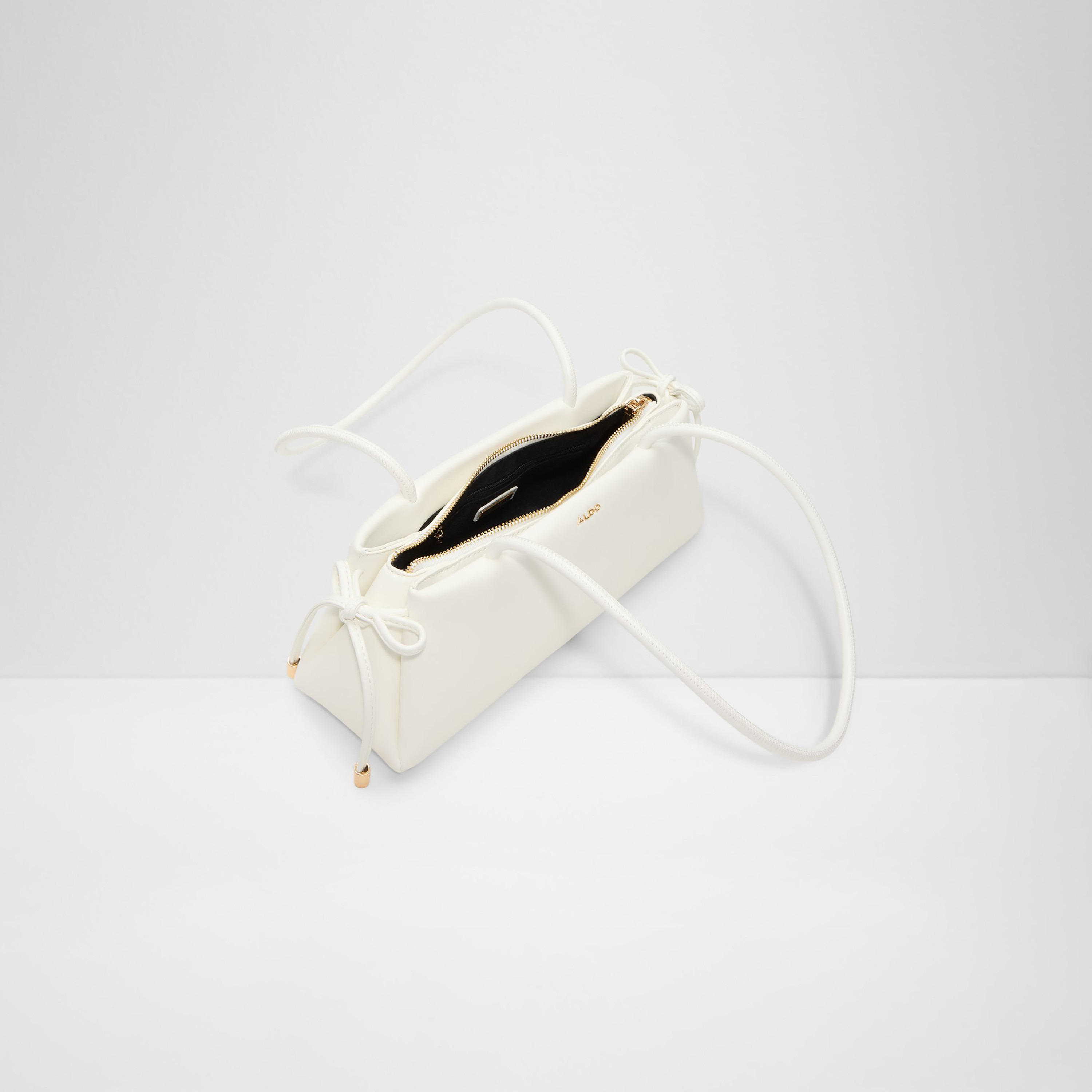 Aldo Alesandra Plain Double Handle Shoulder Bag with Zip Closure & Strap-women-bagsandwallets-handbags-image-3