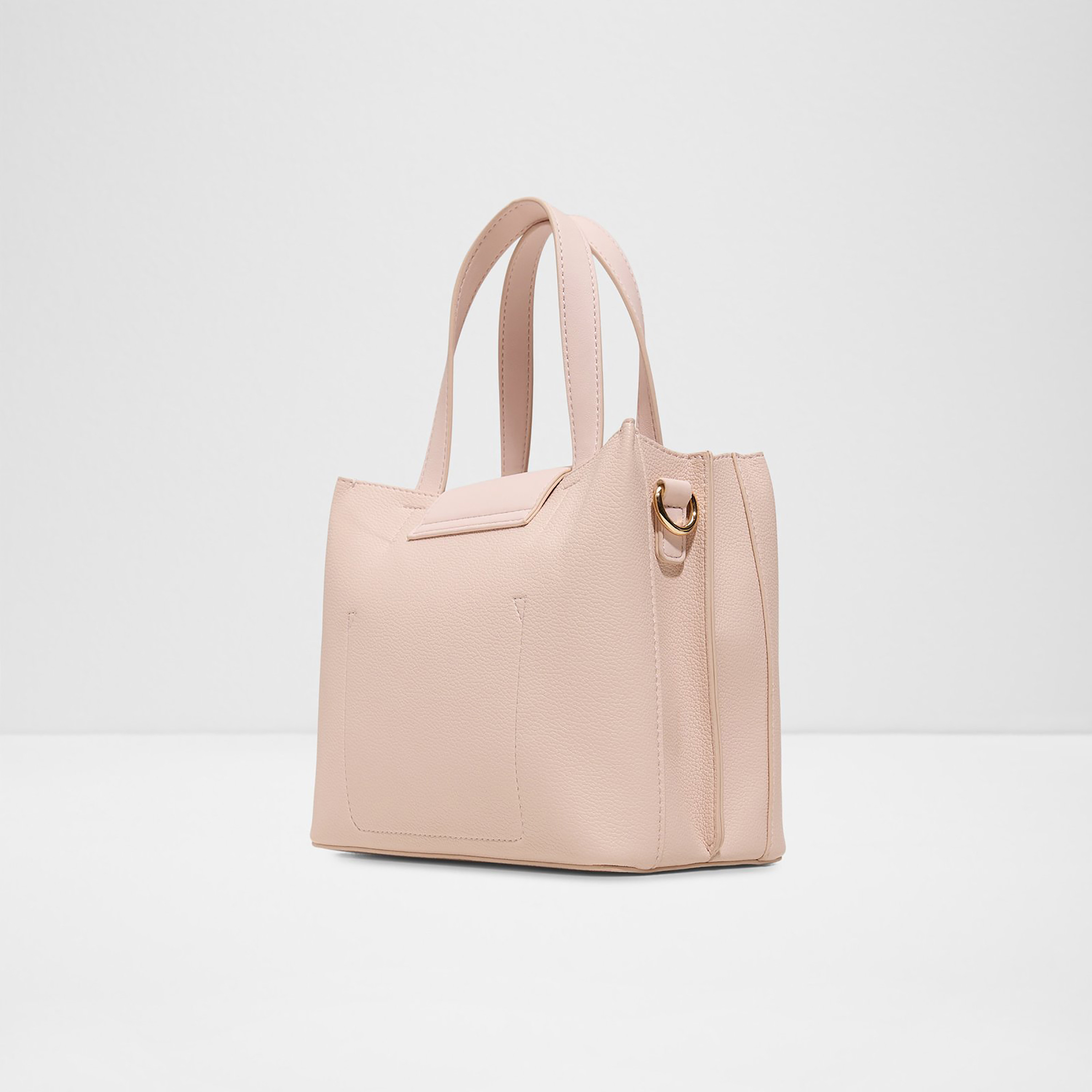 Aldo Caliora Textured Double Handle Satchel Bag & Pouch with Magnetic Closure & Strap-women-bagsandwallets-handbags-image-2