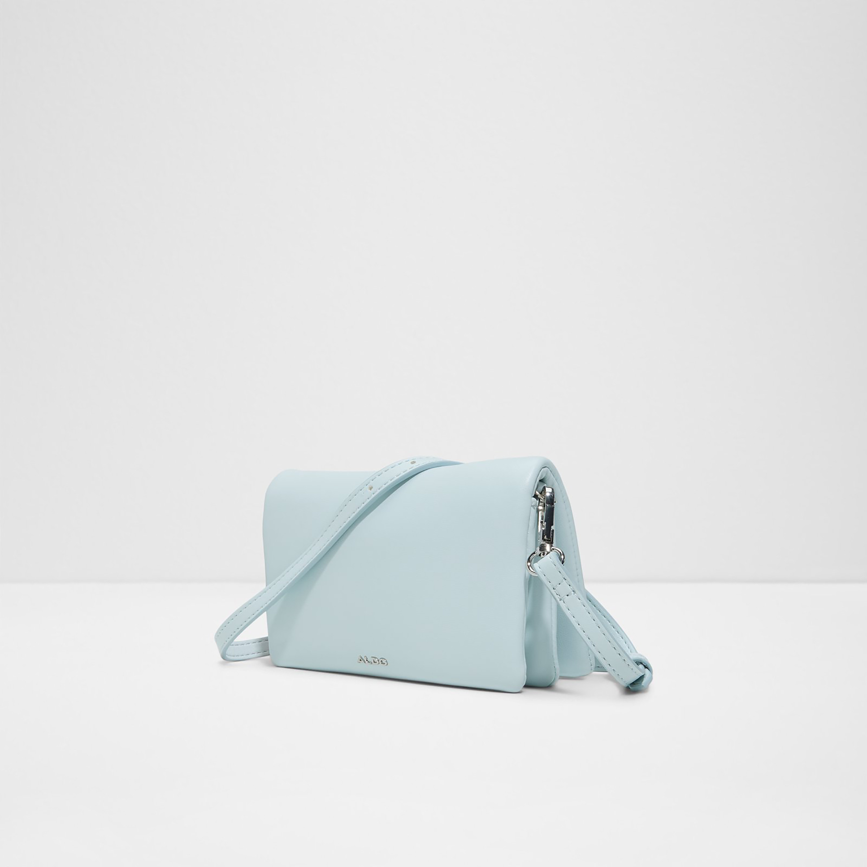 Aldo Lolly Plain Crossbody Bag with Flap Closure and Adjustable Strap-women-bagsandwallets-handbags-image-2