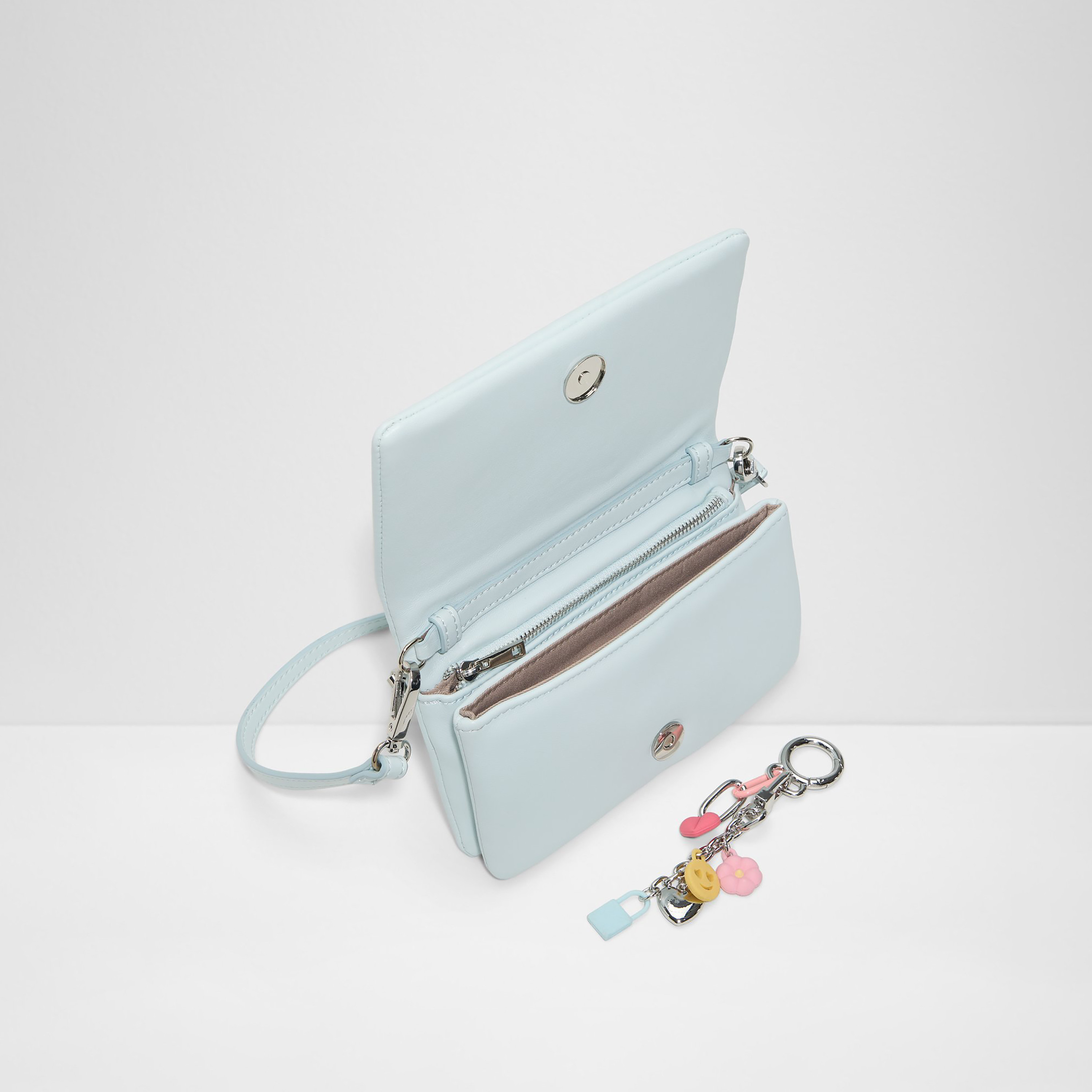Aldo Lolly Plain Crossbody Bag with Flap Closure and Adjustable Strap-women-bagsandwallets-handbags-image-3