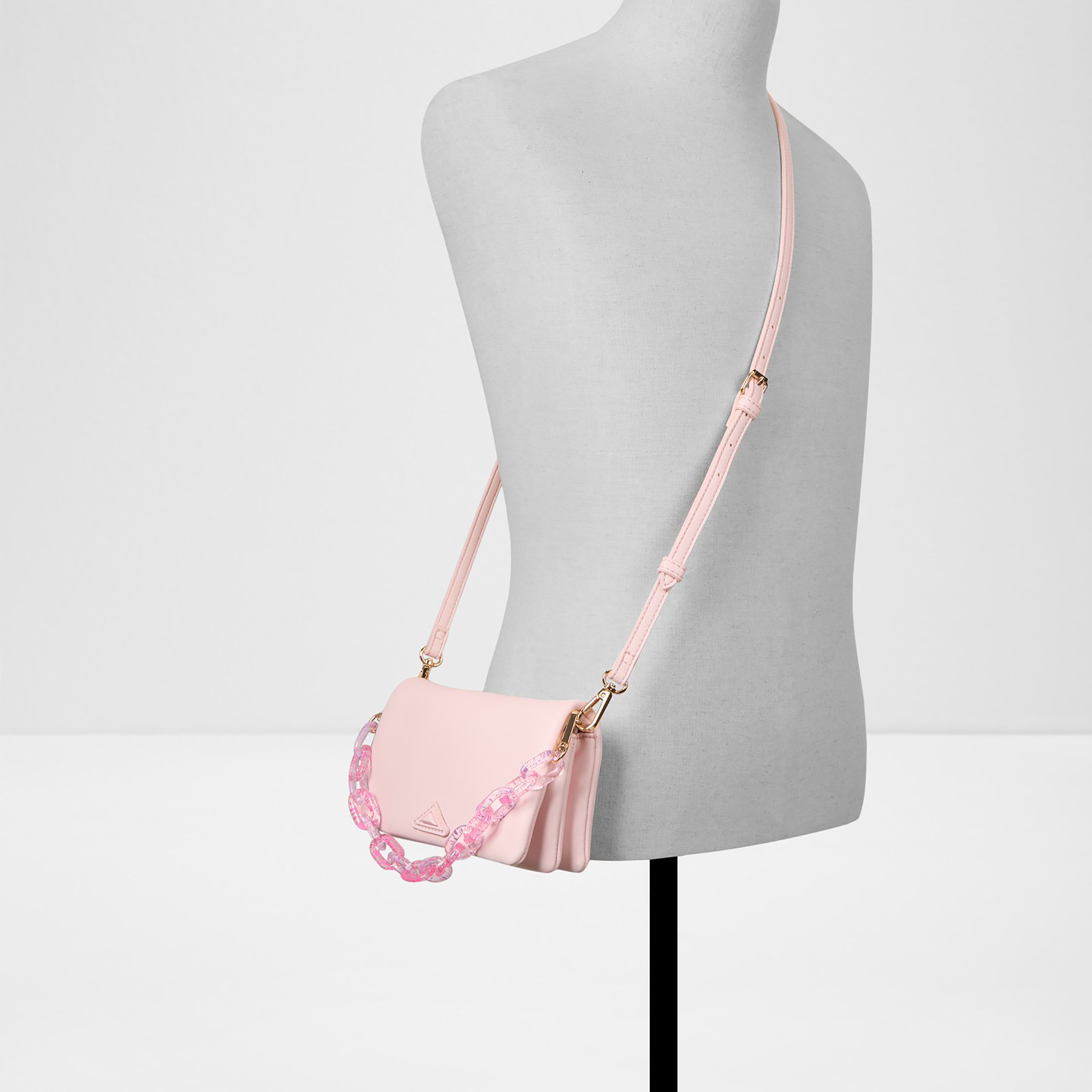 Aldo Lolly Plain Sling Bag with Flap Closure and Adjustable Strap-women-bagsandwallets-handbags-image-4