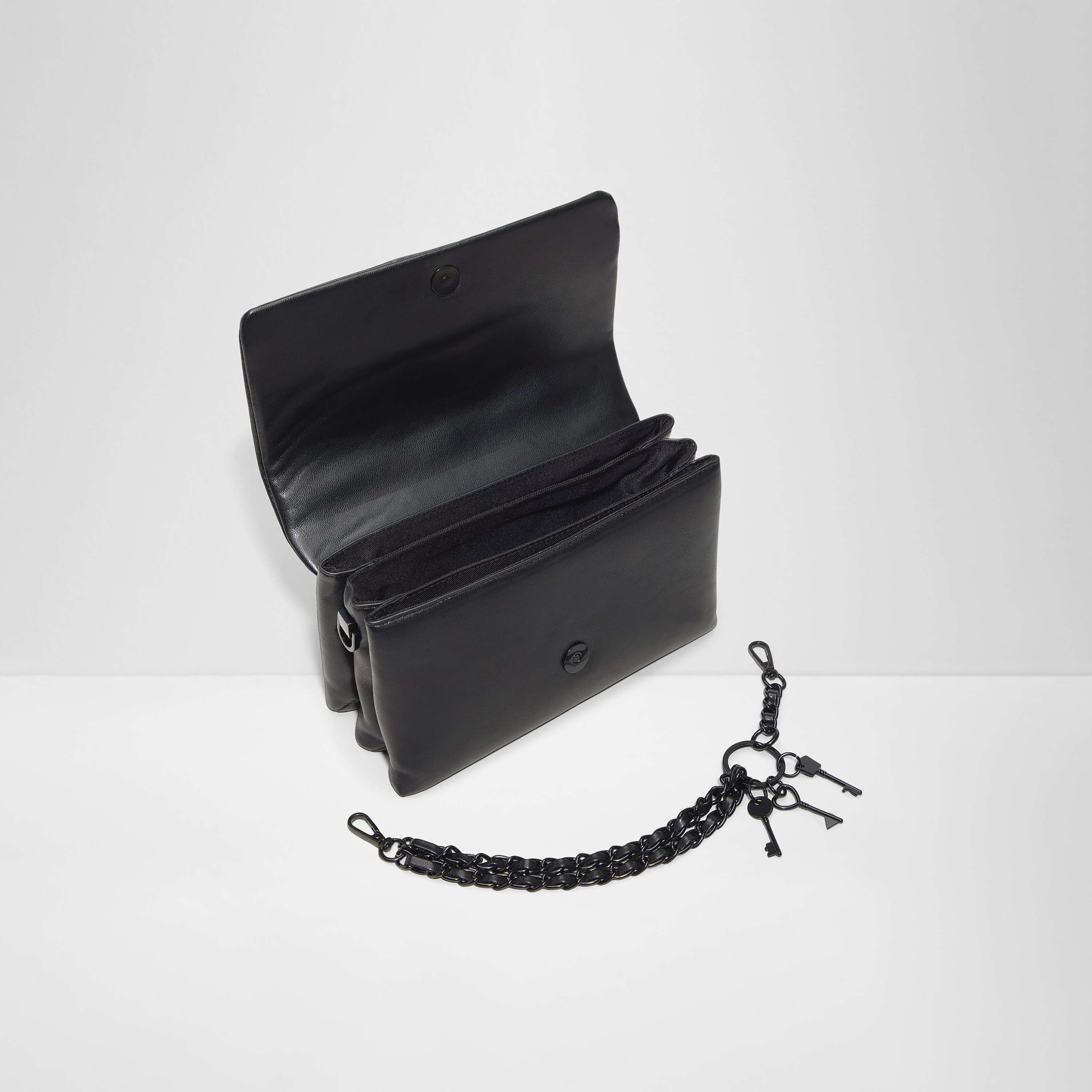 Aldo Jackie Plain Sling Bag with Flap Closure and Adjustable Strap-women-bagsandwallets-handbags-image-3
