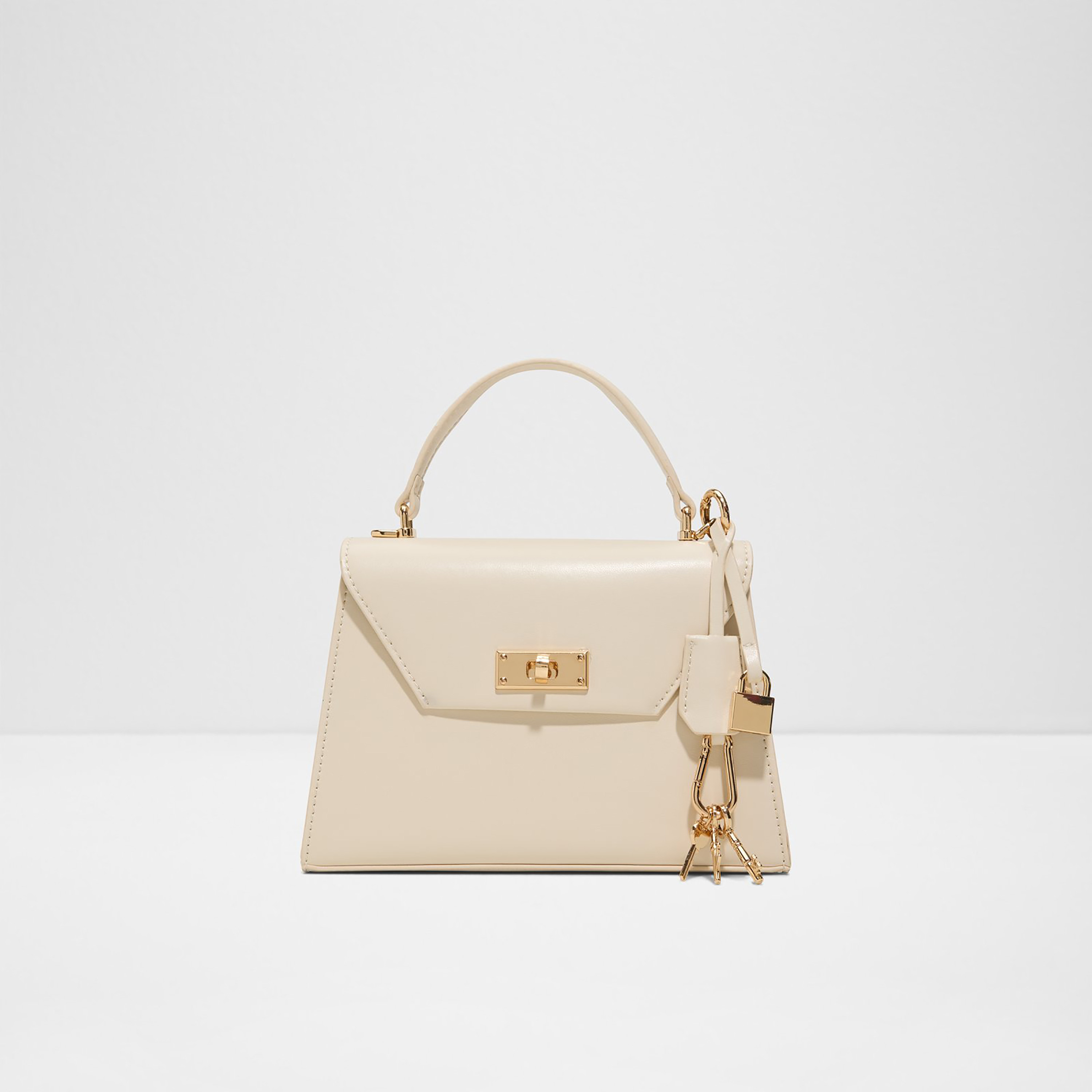 Aldo Seraphyna Plain Top Handle Satchel Bag with Twist Lock and Adjustable Strap-women-bagsandwallets-handbags-image-1