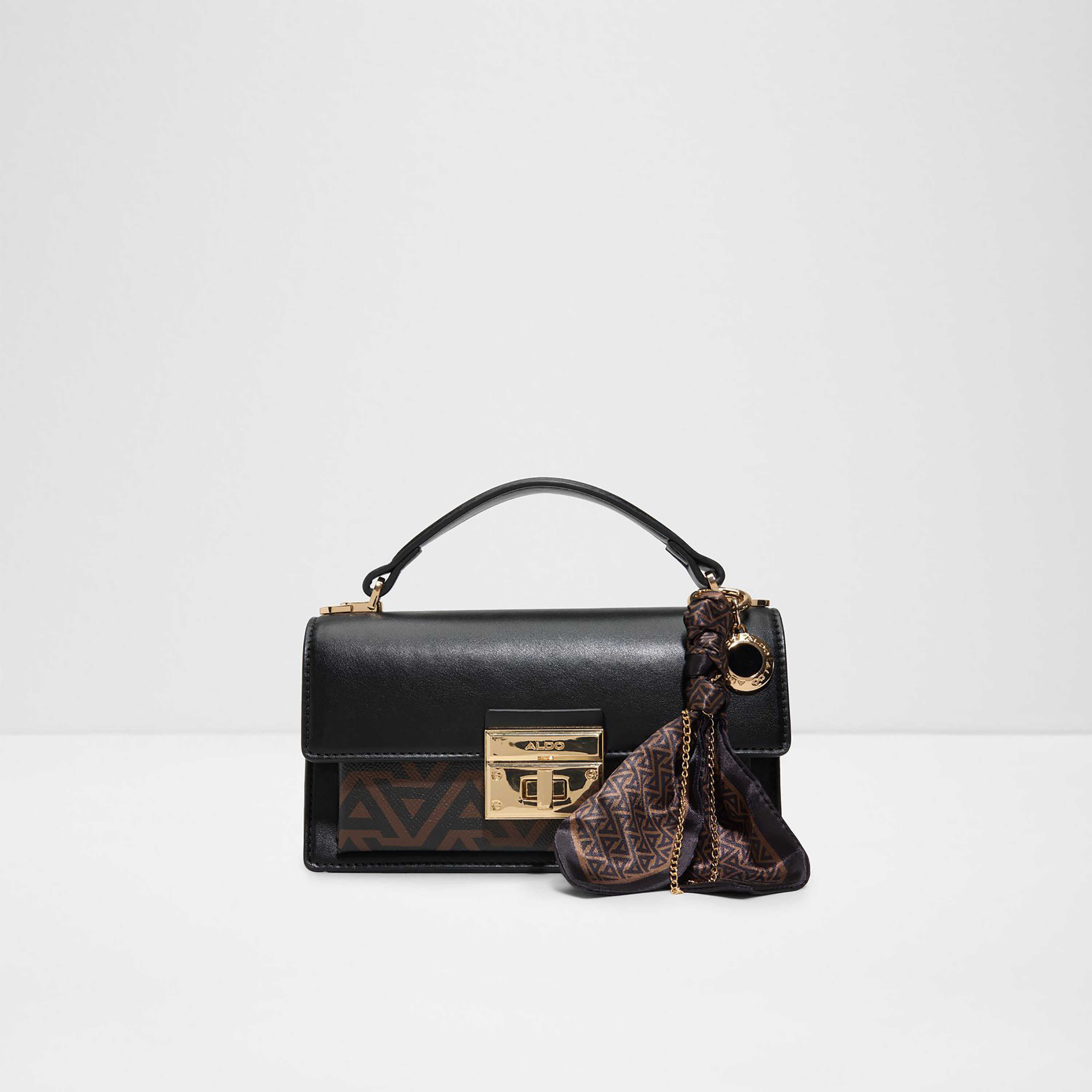 Aldo Noevya Monogram Top Handle Mini Satchel Bag with Twist Lock & Adjustable Strap-women-bagsandwallets-handbags-image-1
