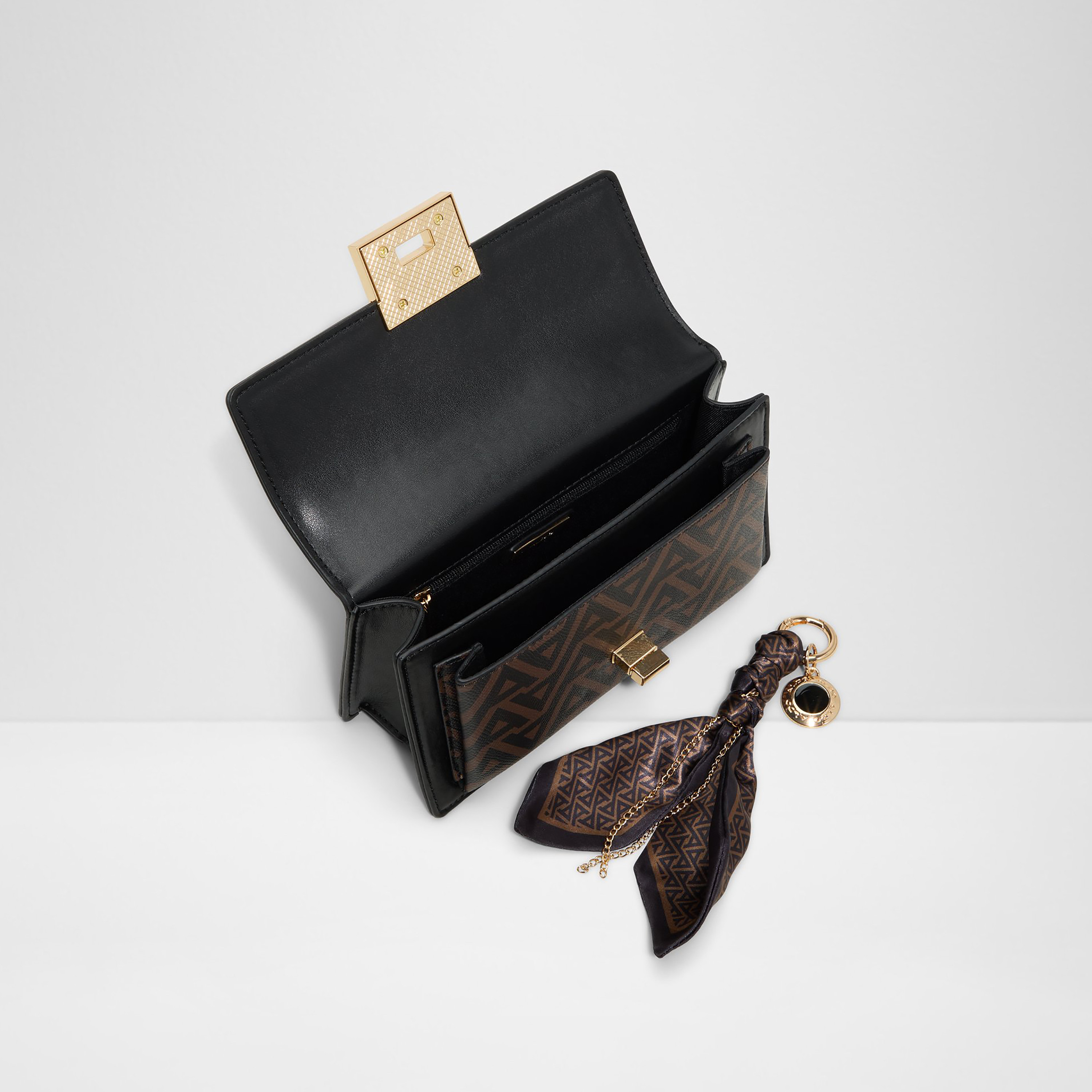 Aldo Noevya Monogram Top Handle Mini Satchel Bag with Twist Lock & Adjustable Strap-women-bagsandwallets-handbags-image-3