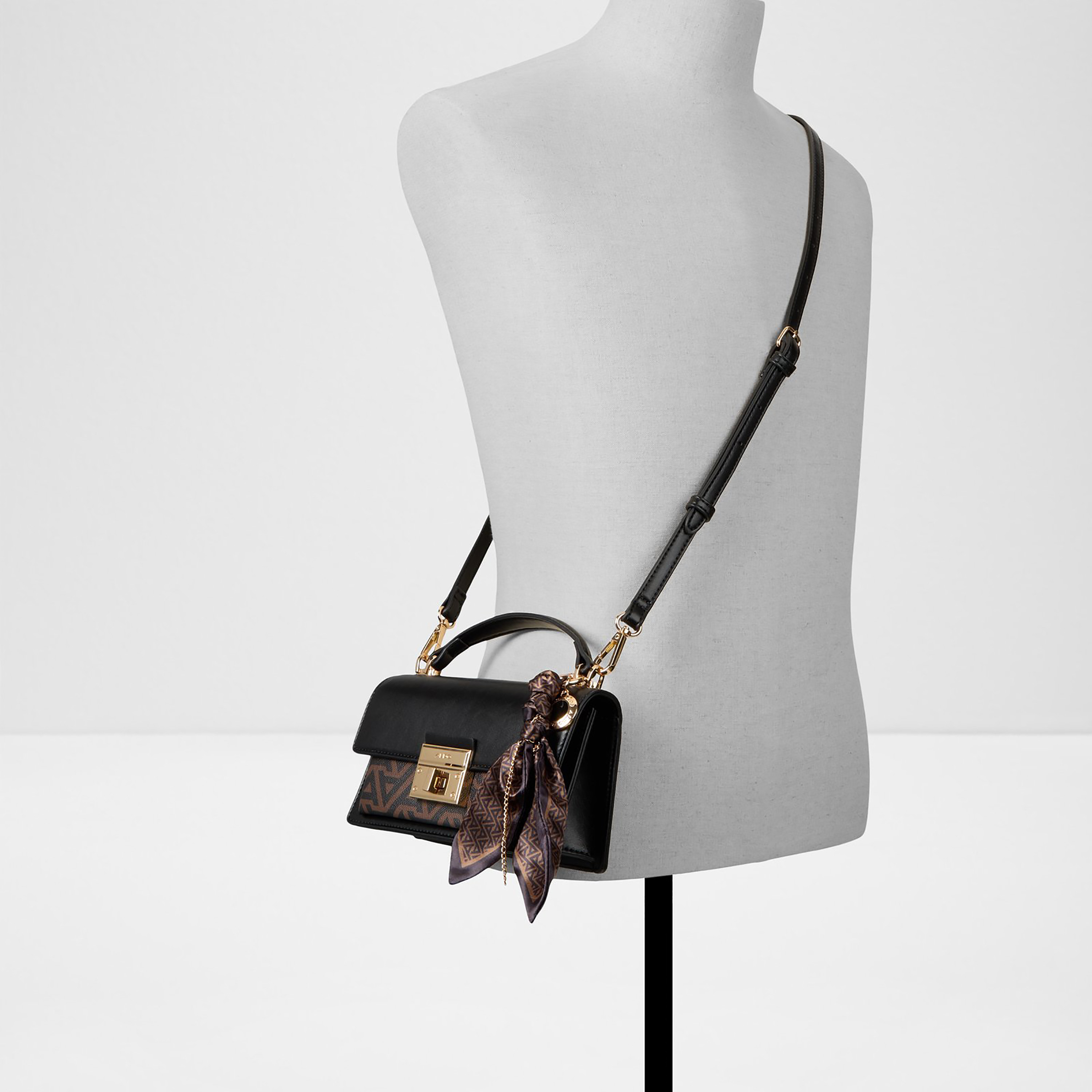 Aldo Noevya Monogram Top Handle Mini Satchel Bag with Twist Lock & Adjustable Strap-women-bagsandwallets-handbags-image-4