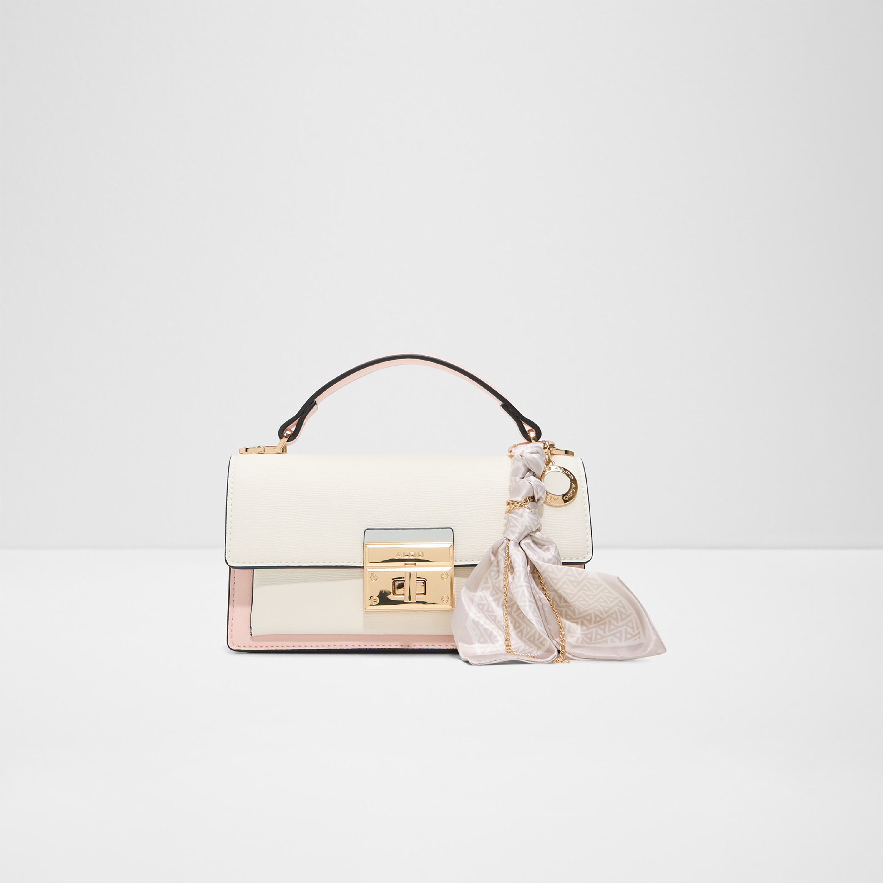 Aldo Noevya Color Blocked Top Handle Crossbody Bag with Twist Lock & Adjustable Strap-women-bagsandwallets-handbags-image-1