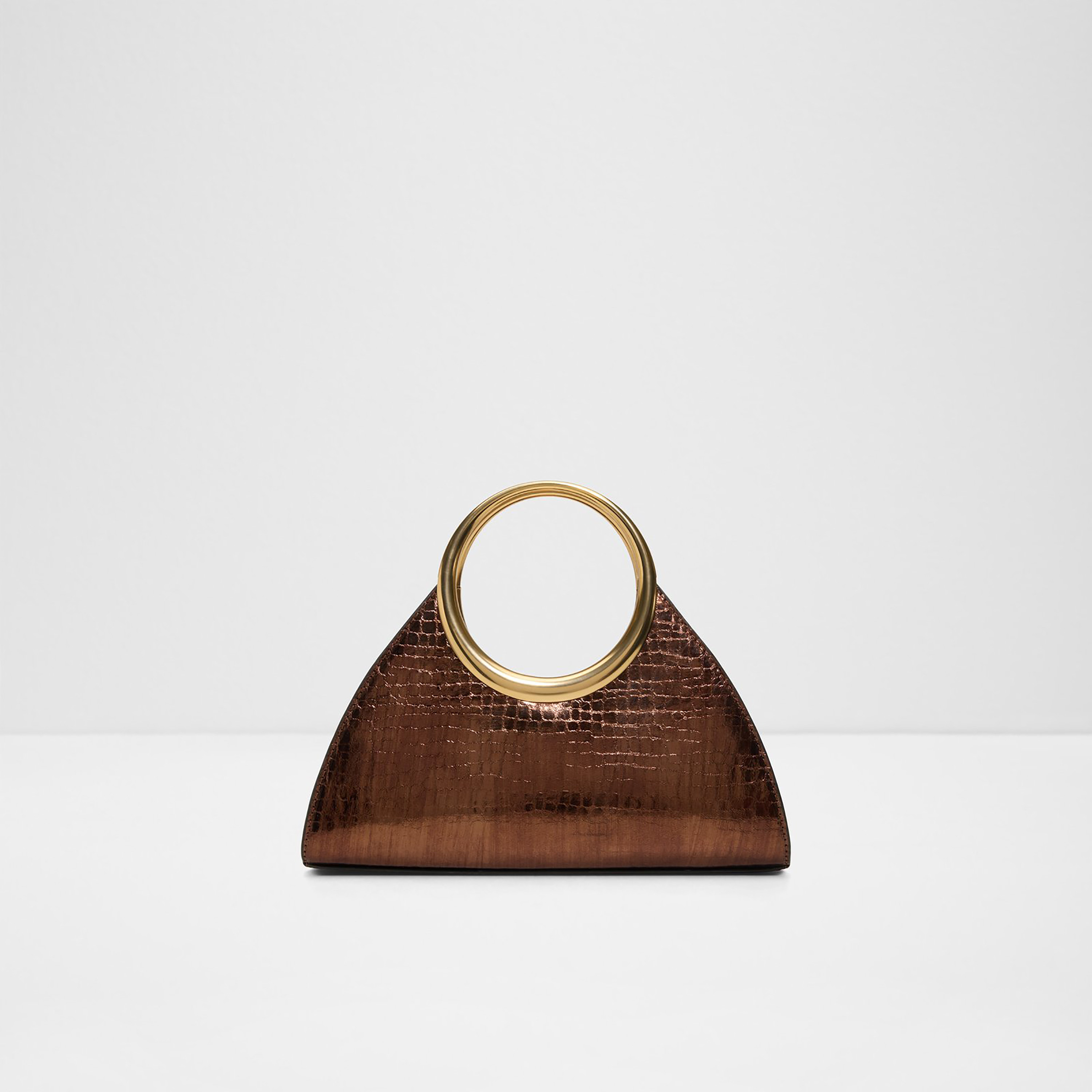 Aldo Alayamoon Textured Metal Ring Handle Handheld Bag with Open Top & Adjustable Strap-women-bagsandwallets-handbags-image-1