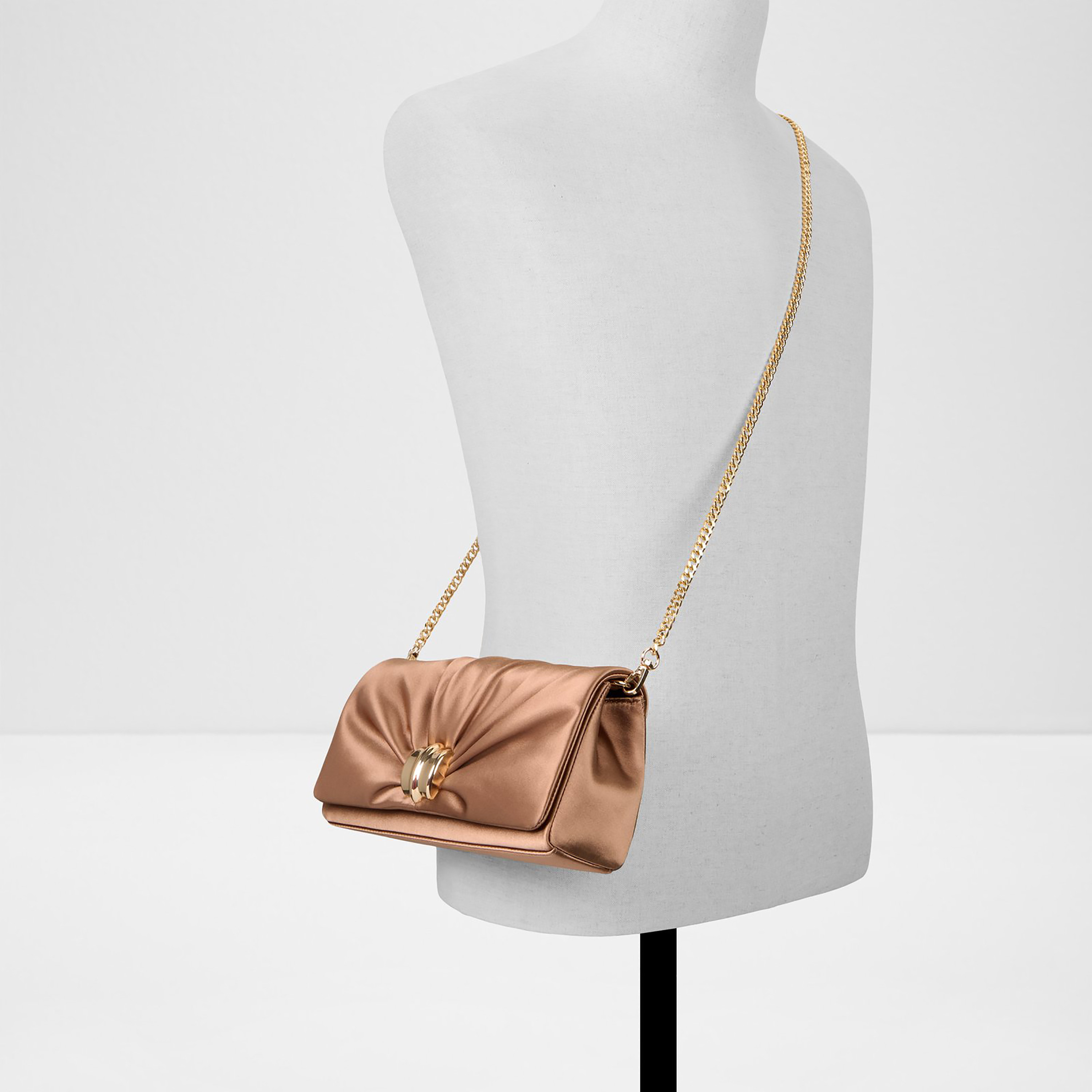 Aldo Nooreluxe Ruched Clutch with Flap Closure and Detachable Strap-women-bagsandwallets-handbags-image-4
