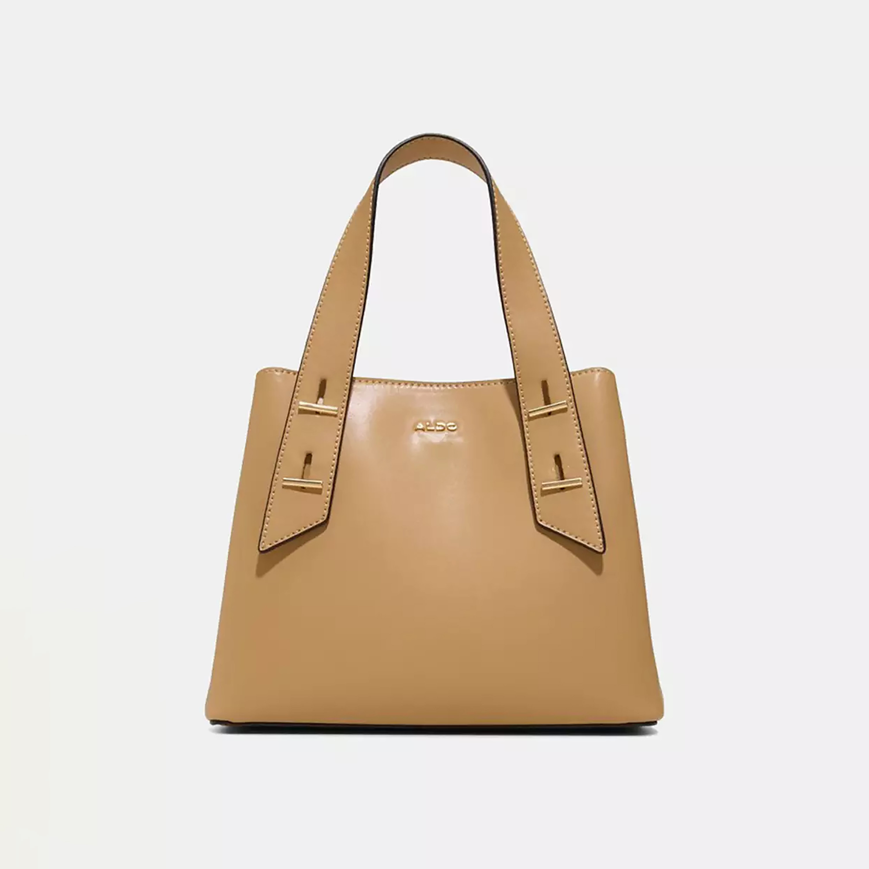 Aldo Zerina Plain Double Handle Satchel Bag with Zipper Closure & Detachable Strap-women-bagsandwallets-handbags-image-1