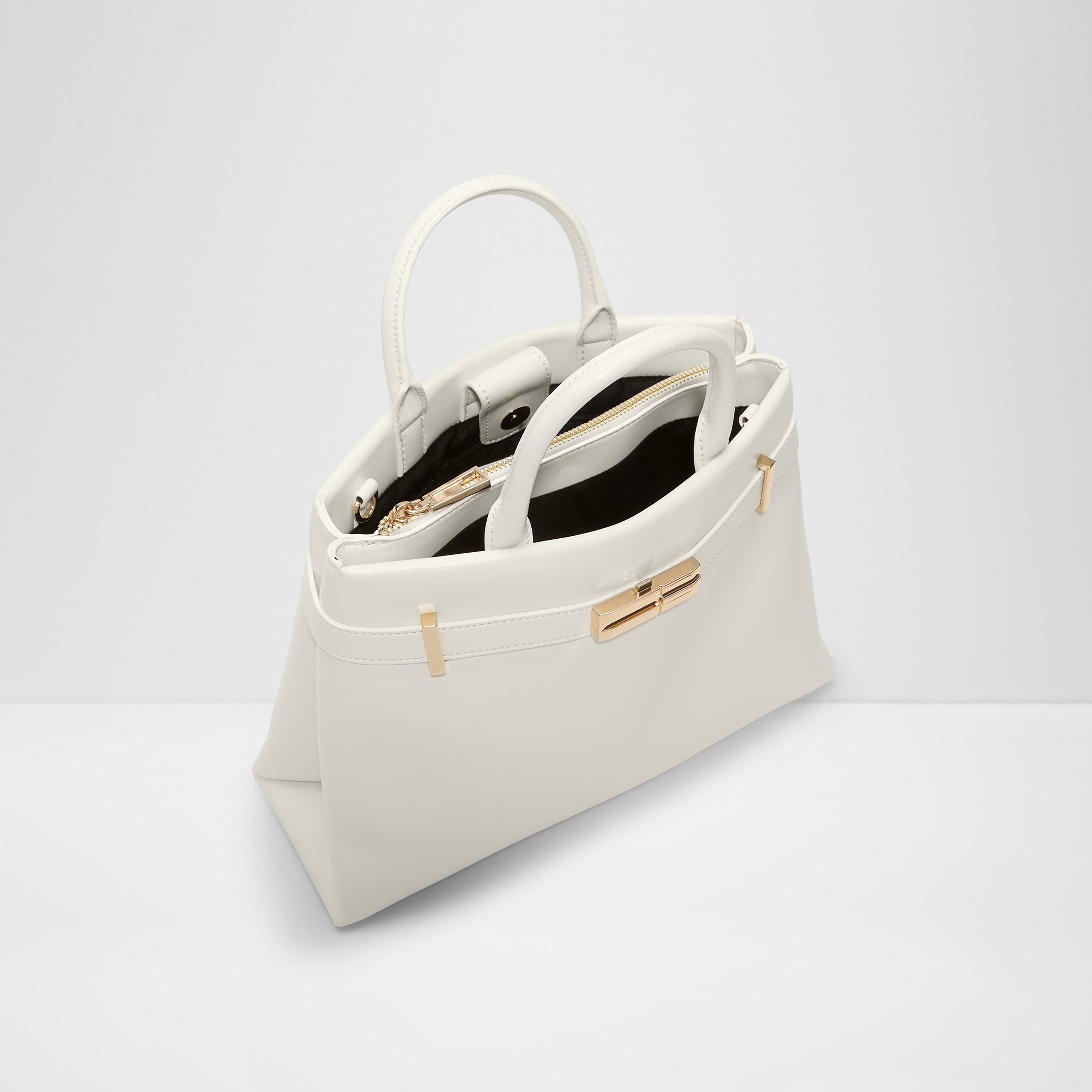 Aldo Alicie Plain Double Handle Satchel Bag with Magnetic Closure & Adjustable Strap-women-bagsandwallets-handbags-image-3
