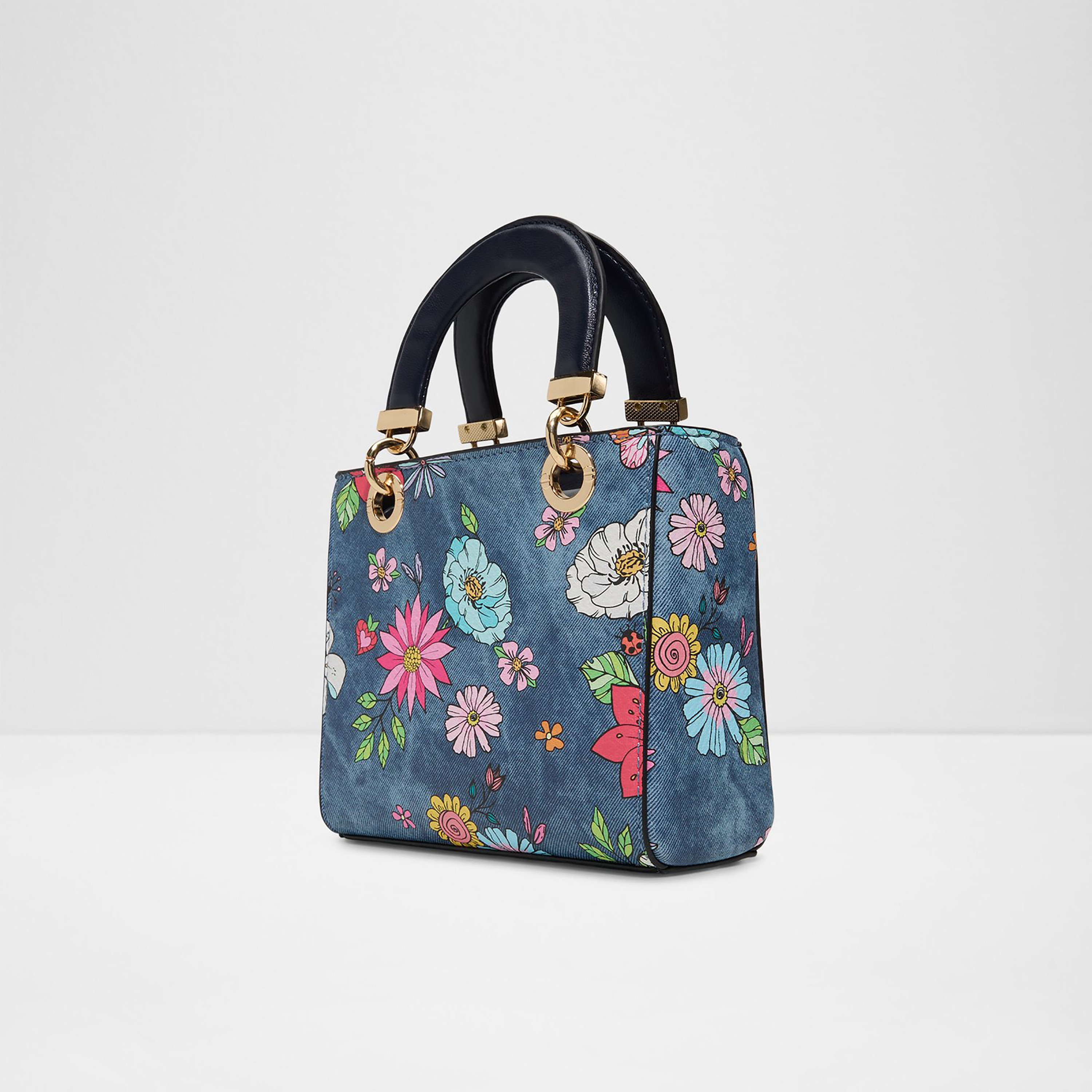 حقيبة يد ألدو بلوميني مطبوعة بالزهور، بمقبضين وغطاء وحزام.-women-bagsandwallets-handbags-image-2