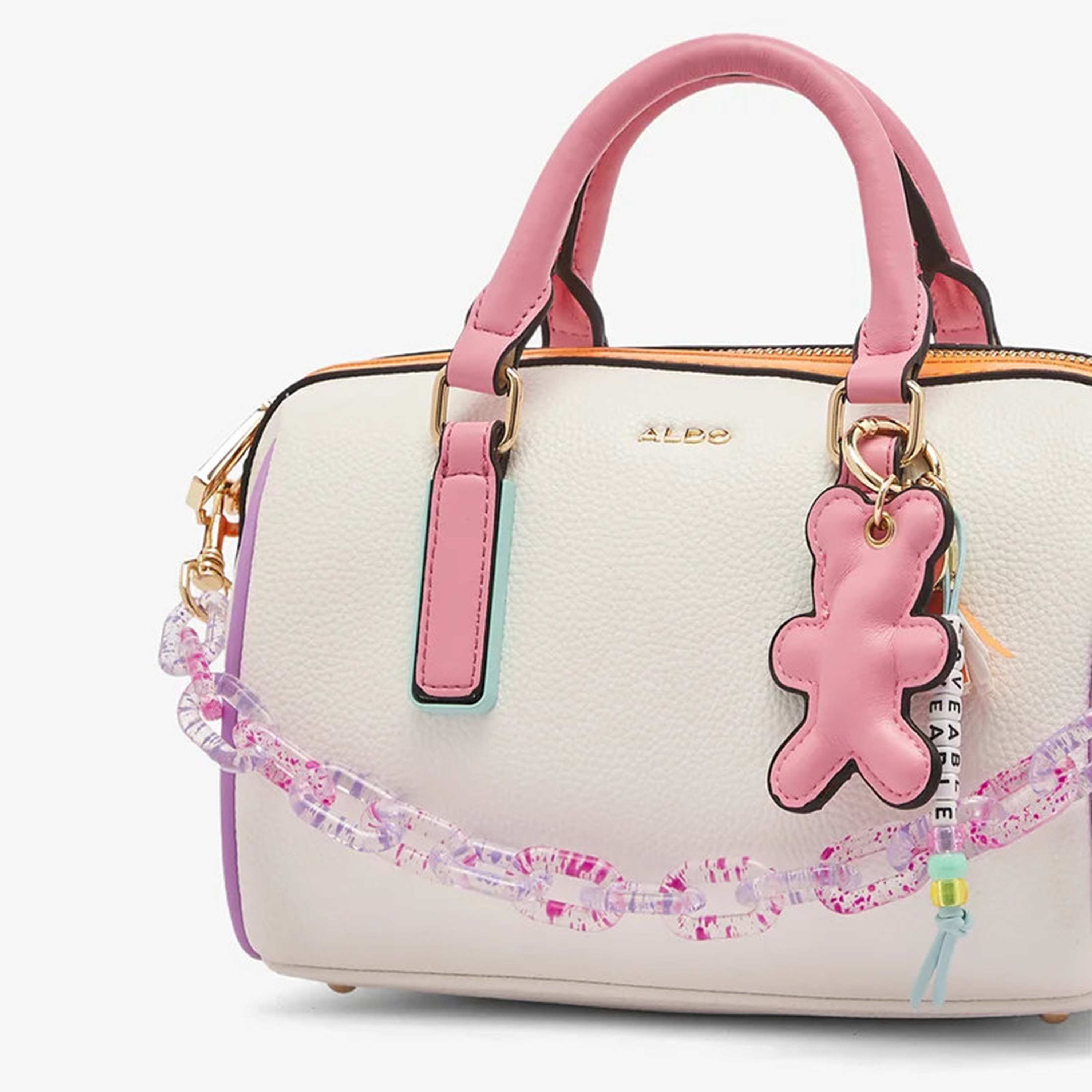 Aldo Azelia Textured Double Handle Shoulder Bag with Zip Closure & Strap-women-bagsandwallets-handbags-image-6