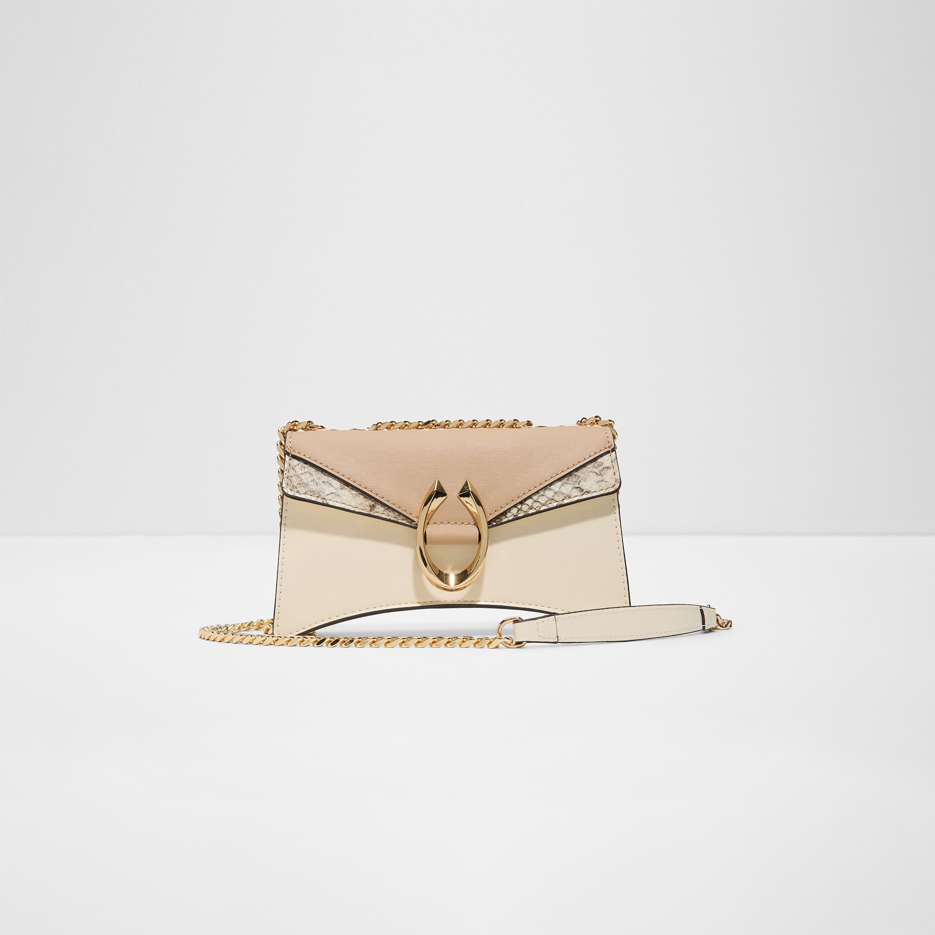 Aldo Fortuna Snake Textured Sling Bag with Magnetic Closure & Non-Detachable Strap-women-bagsandwallets-handbags-image-1