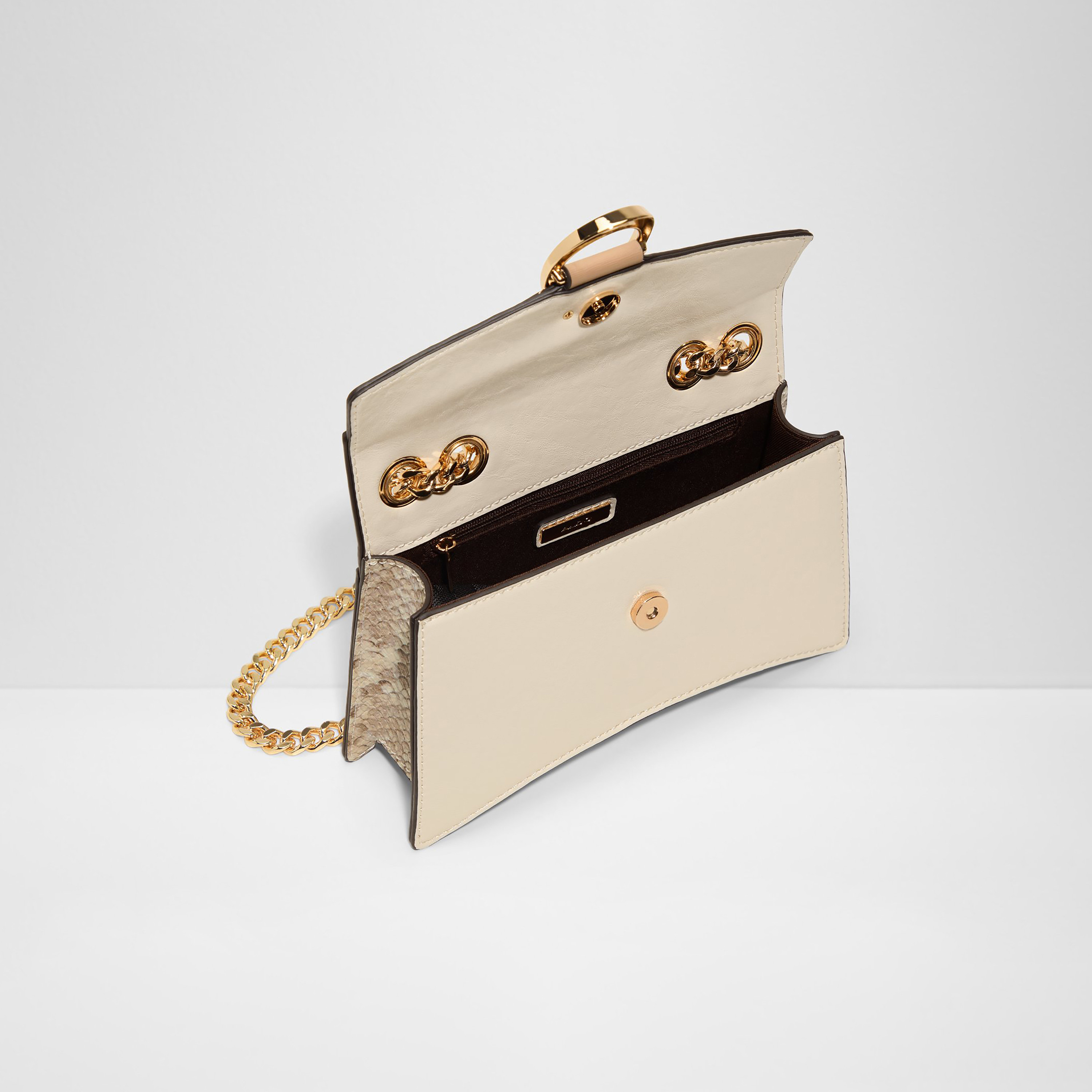 Aldo Fortuna Snake Textured Sling Bag with Magnetic Closure & Non-Detachable Strap-women-bagsandwallets-handbags-image-3
