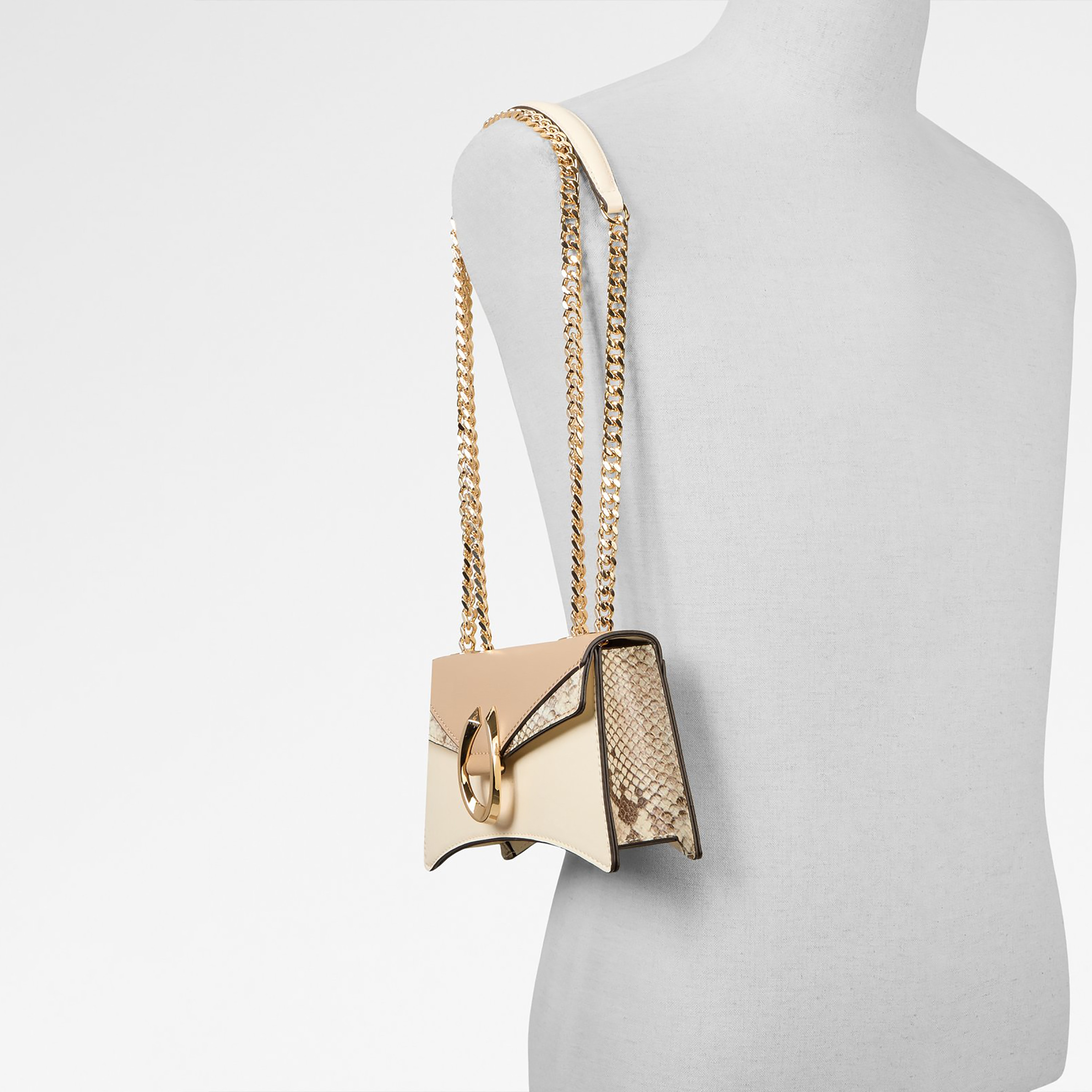 Aldo Fortuna Snake Textured Sling Bag with Magnetic Closure & Non-Detachable Strap-women-bagsandwallets-handbags-image-5