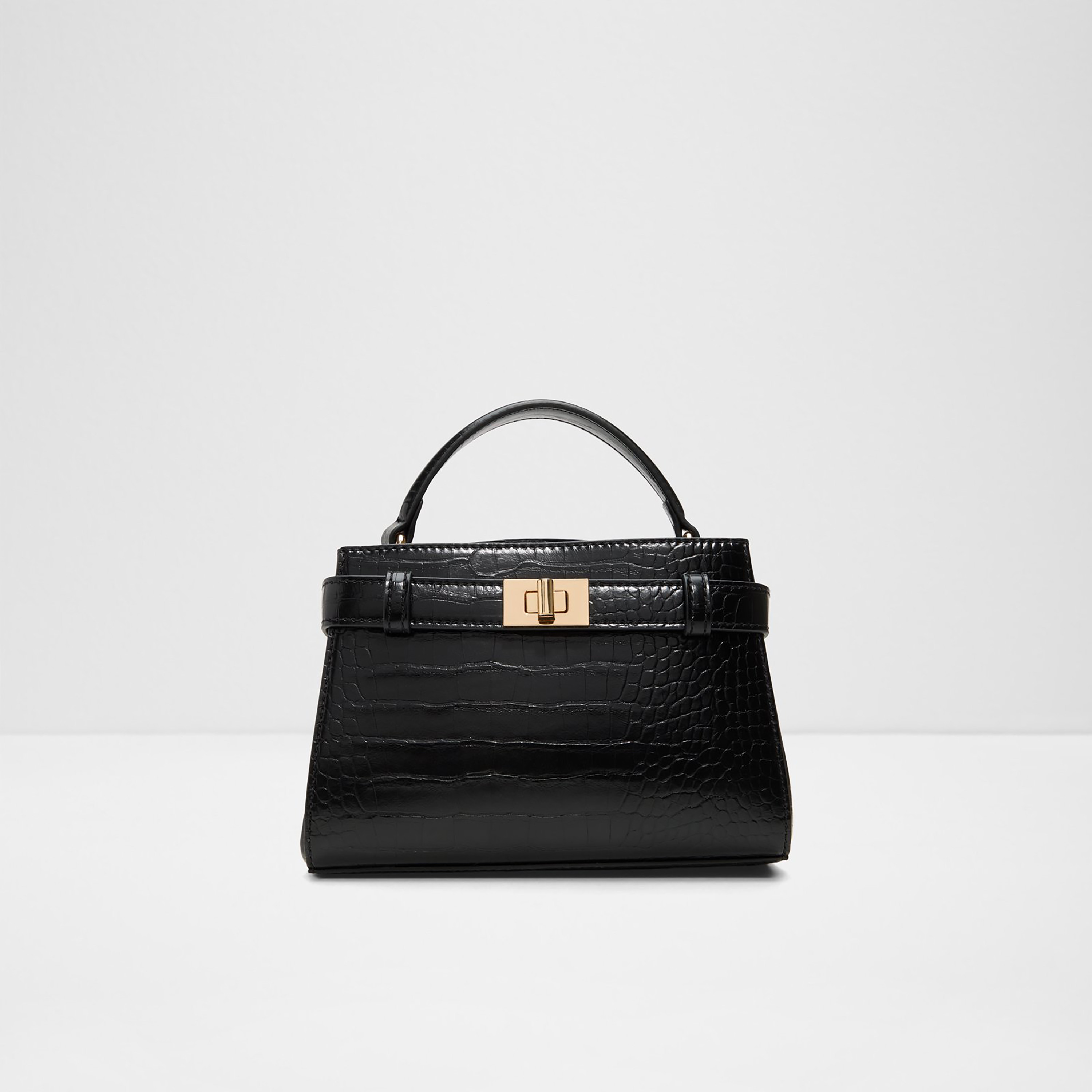 Aldo Vivianrose Textured Top Handle Satchel Bag with Twist Lock & Adjustable Strap-women-bagsandwallets-handbags-image-1
