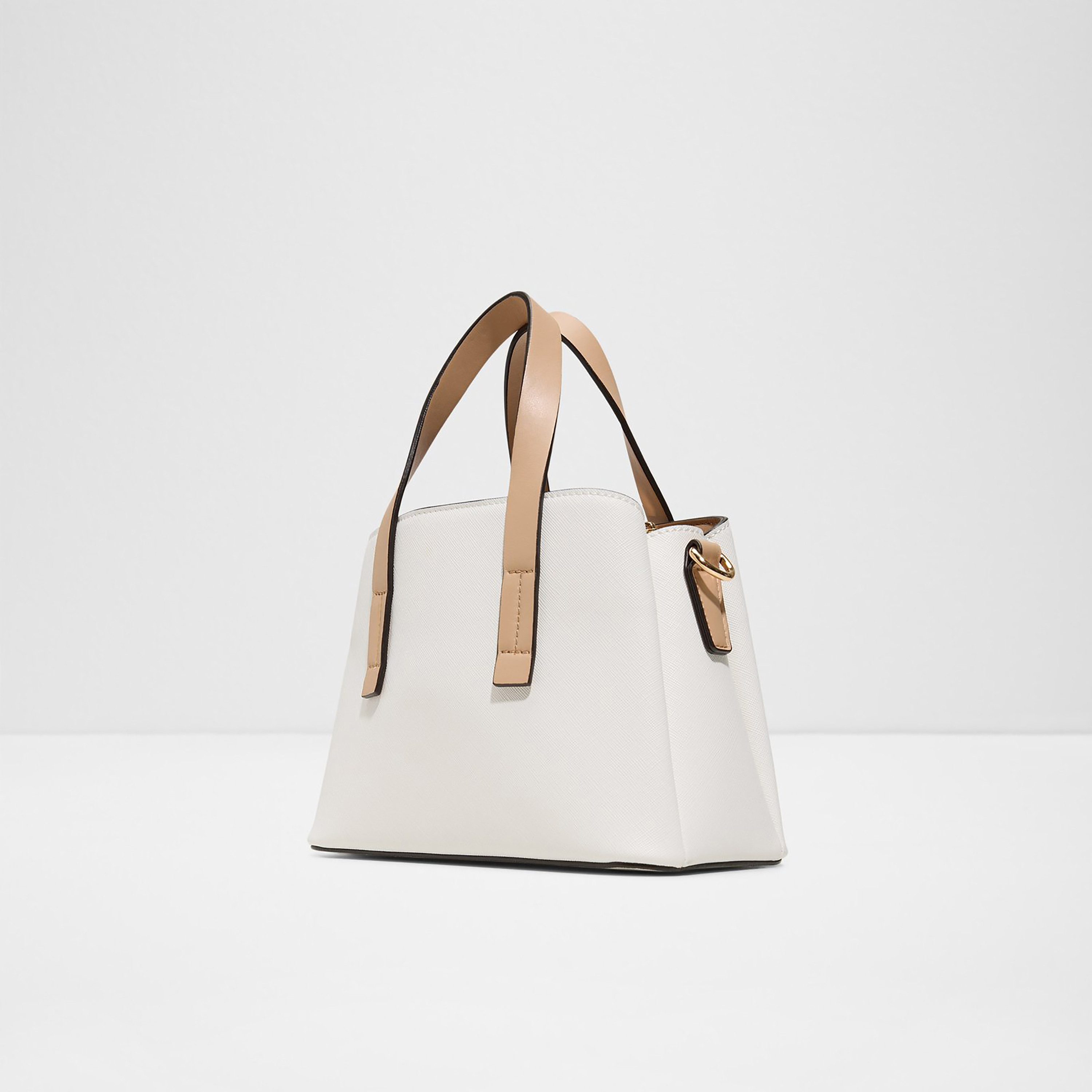 Aldo Maelia Plain Double Handle Satchel Bag & Pouch with Zip Closure & Adjustable Strap-women-bagsandwallets-handbags-image-2