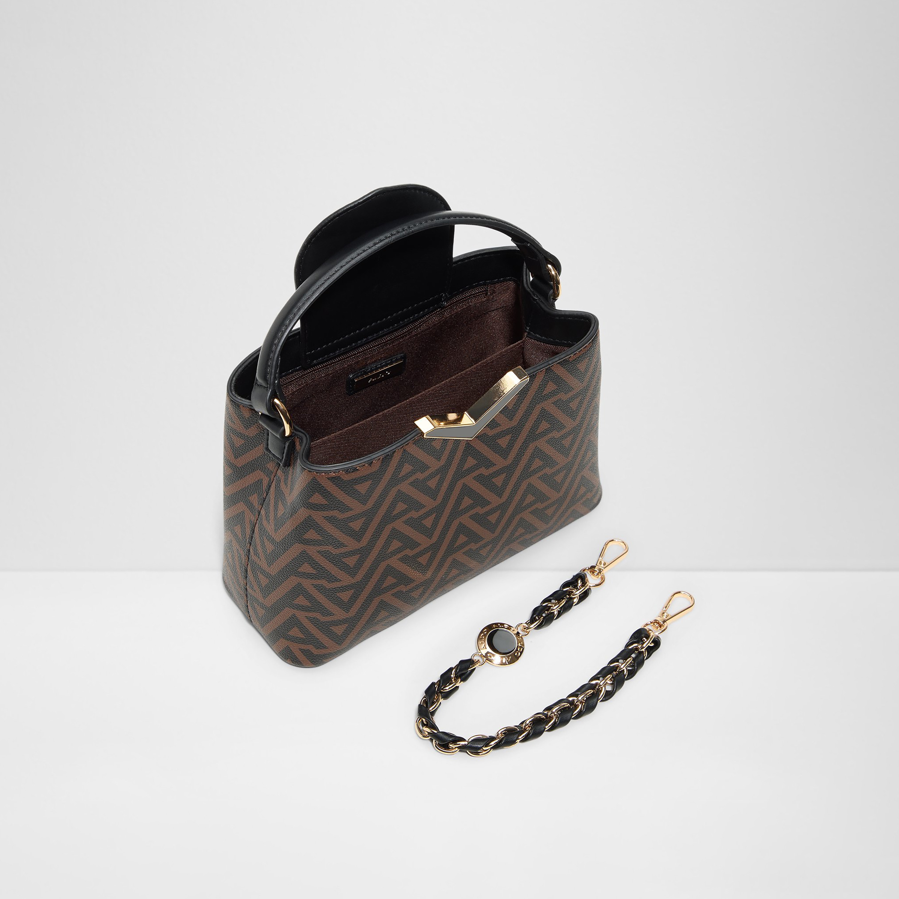 حقيبة يد ألدو فالنتيا مونوجرام بمقبض واحد وإغلاق بغطاء وحزام قابل للتعديل-women-bagsandwallets-handbags-image-2